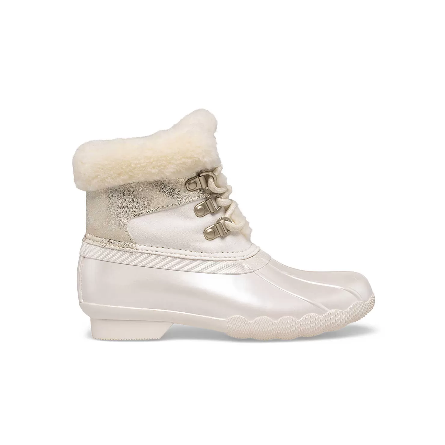 Boots | Big Kid (sizes 10.5 & up) | Sperry Big Kid's Alpine Saltwater Duck Boot Ivory