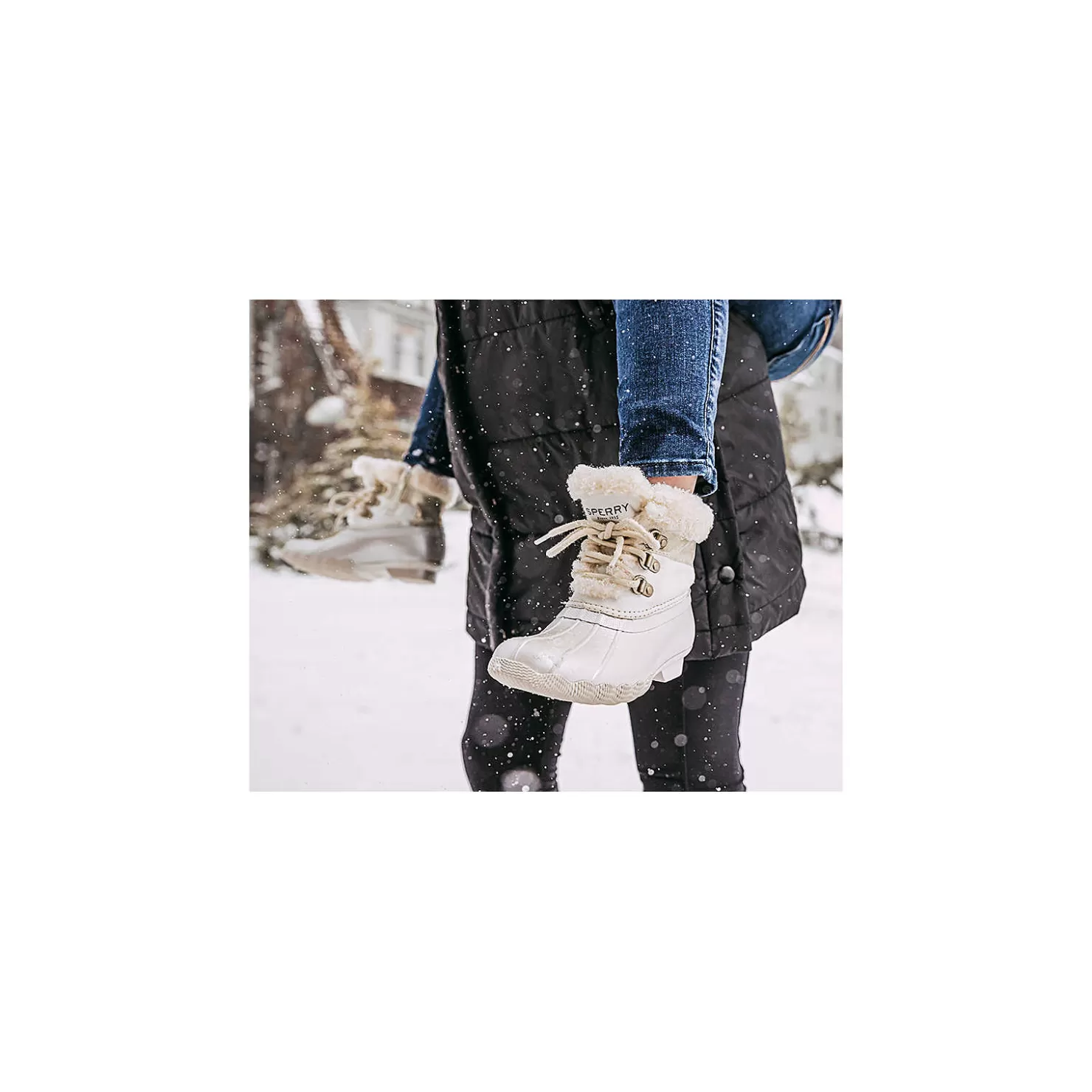 Boots | Big Kid (sizes 10.5 & up) | Sperry Big Kid's Alpine Saltwater Duck Boot Ivory