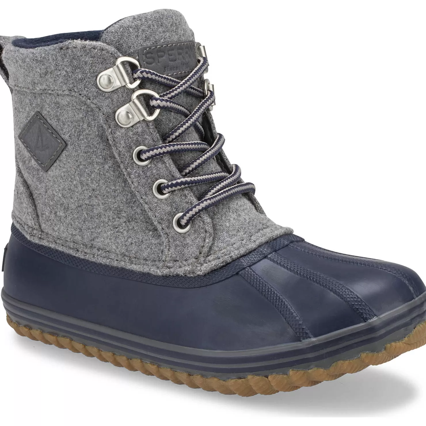 Boots | Big Kid (sizes 10.5 & up) | Sperry Big Kid's Bowline Boot Grey/Navy