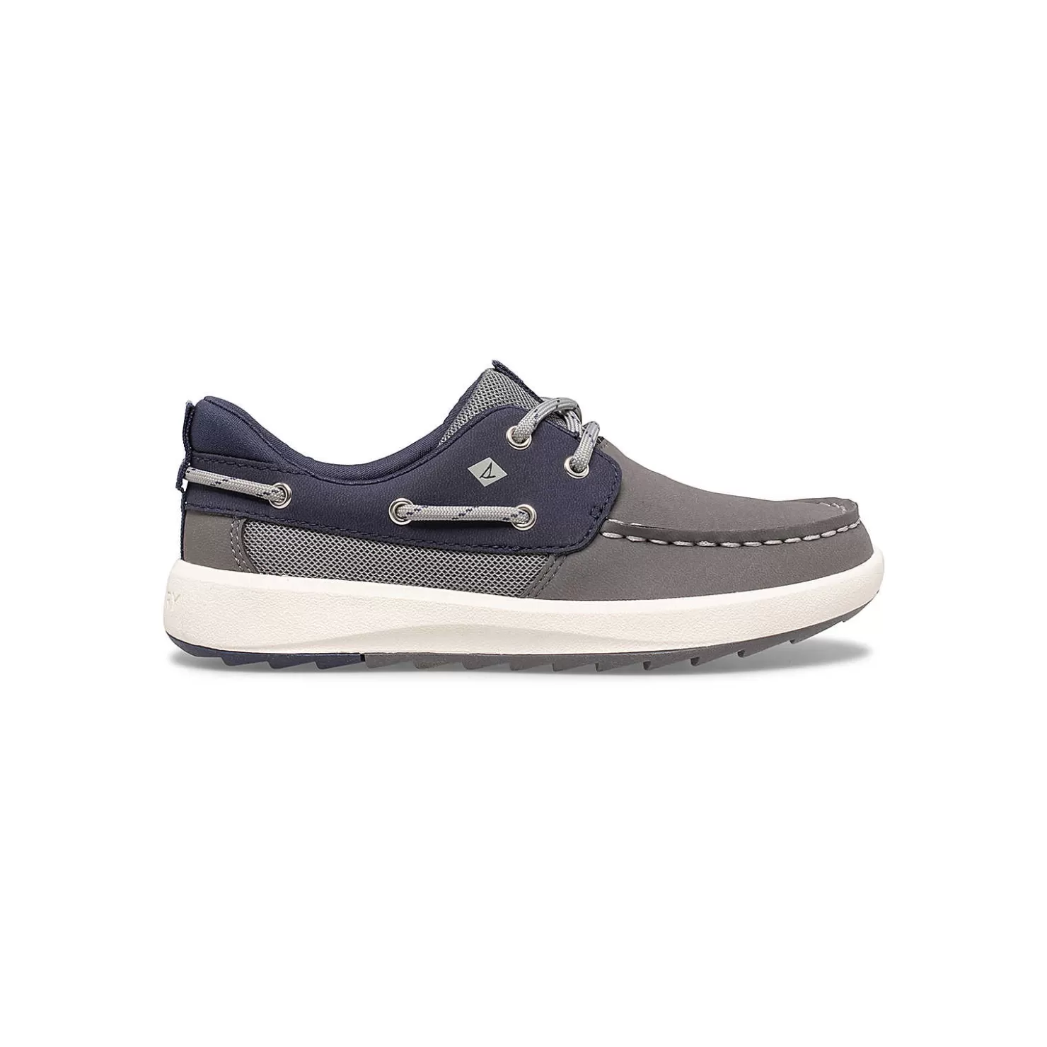 Boat Shoes | Big Kid (sizes 10.5 & up) | Sperry Big Kid's Fairwater PLUSHWAVE™ Boat Shoe Grey/Navy