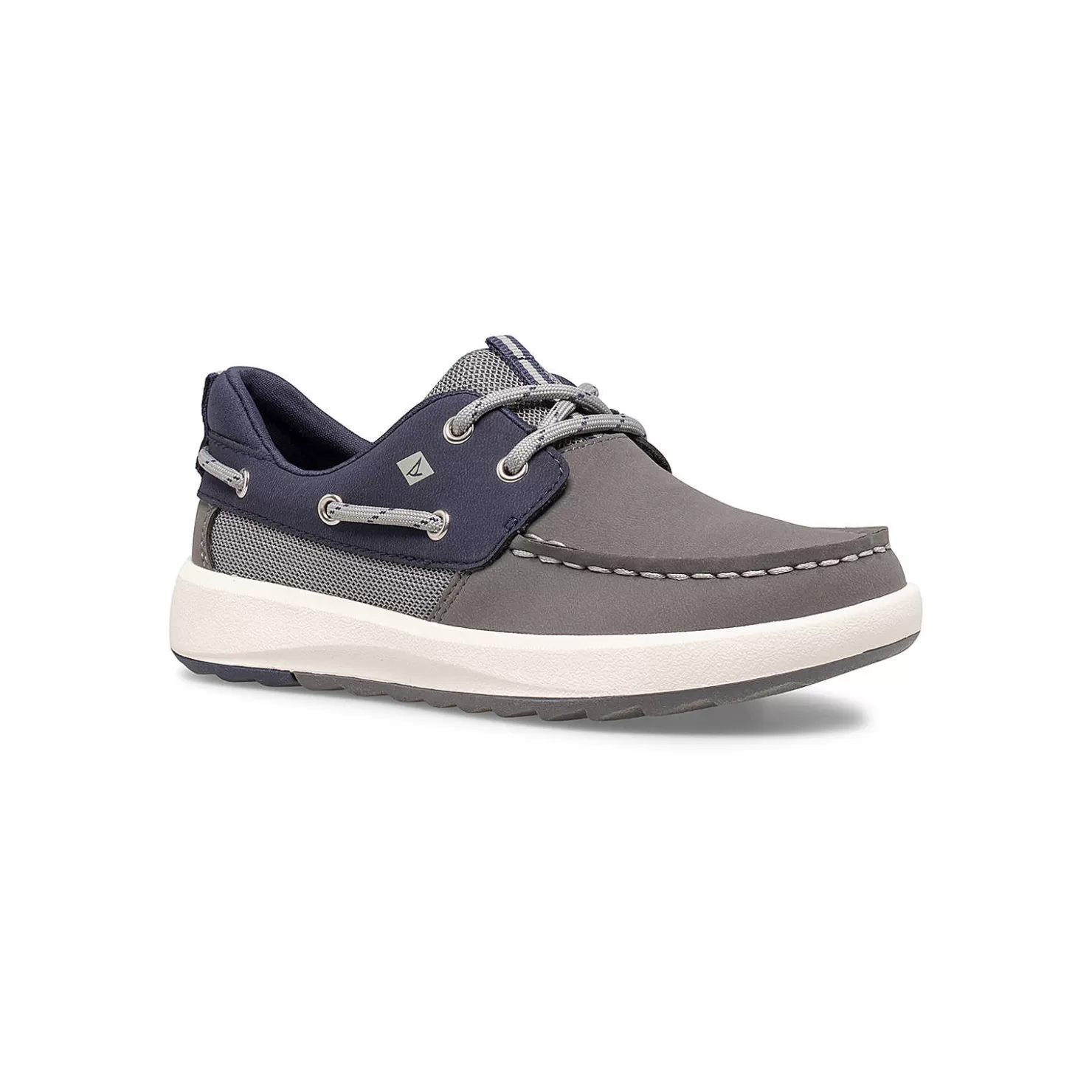 Boat Shoes | Big Kid (sizes 10.5 & up) | Sperry Big Kid's Fairwater PLUSHWAVE™ Boat Shoe Grey/Navy