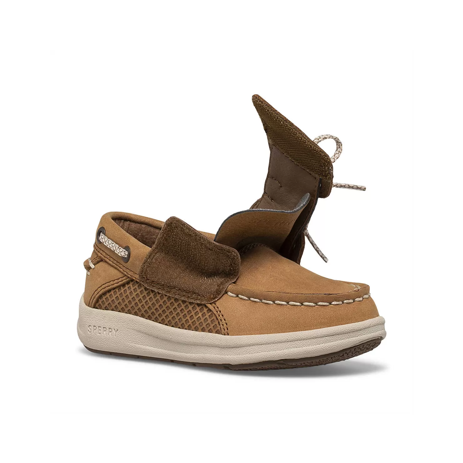 Boat Shoes | Big Kid (sizes 10.5 & up) | Sperry Big Kid's Gamefish Junior Boat Shoe Dark Tan