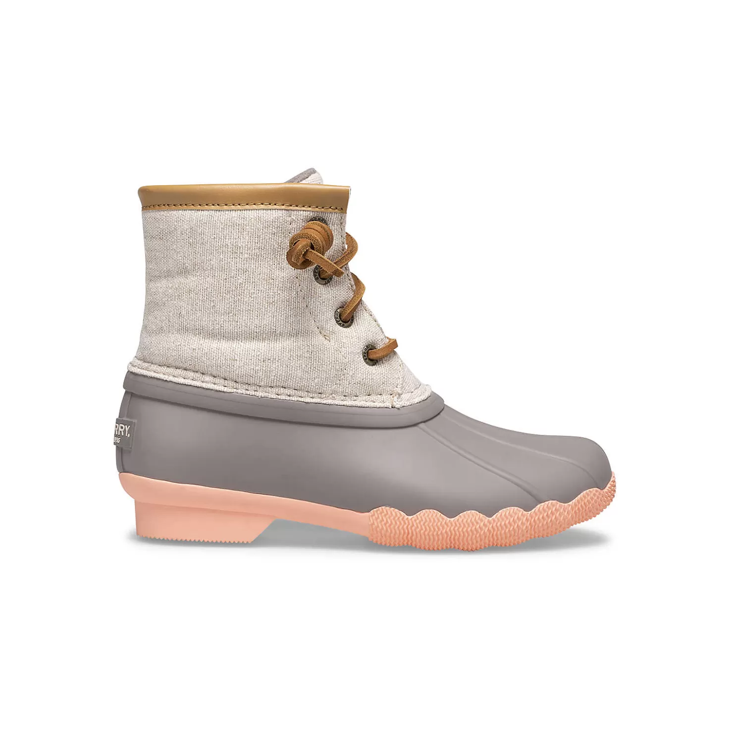 Boots | Big Kid (sizes 10.5 & up) | Sperry Big Kid's Saltwater Duck Boot Linen Rose