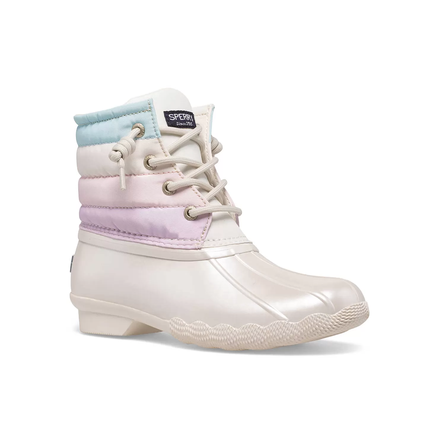 Boots | Big Kid (sizes 10.5 & up) | Sperry Big Kid's Saltwater Duck Boot Pastel Multi