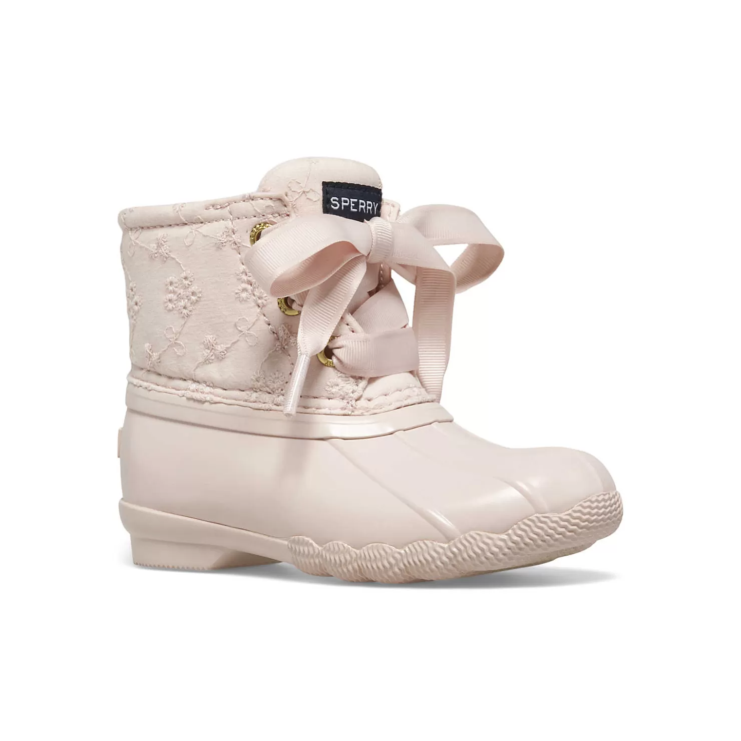 Boots | Big Kid (sizes 10.5 & up) | Sperry Big Kid's Saltwater Junior Duck Boot Pink/Pink