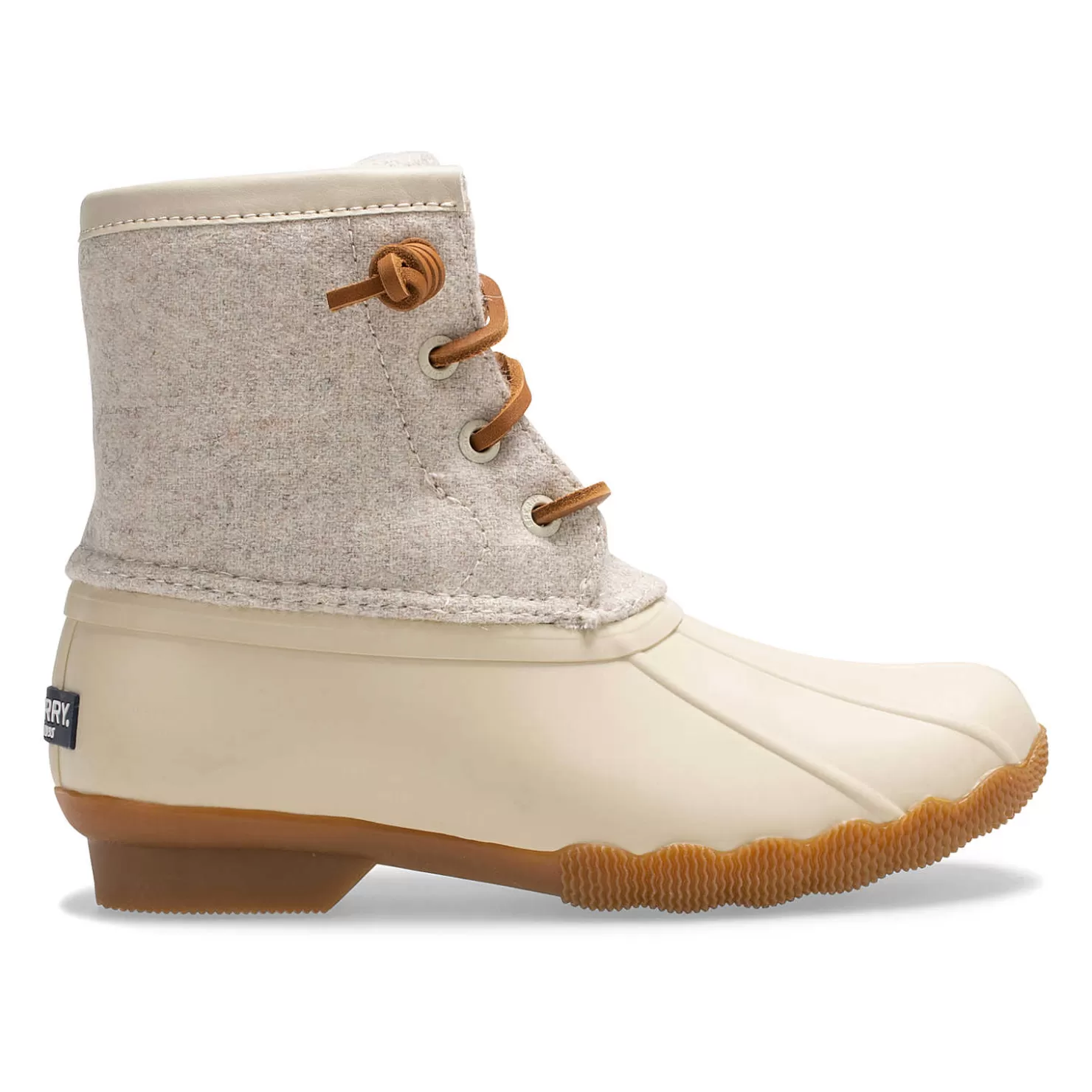 Boots | Big Kid (sizes 10.5 & up) | Sperry Big Kid's Saltwater Wool Duck Boot Oat