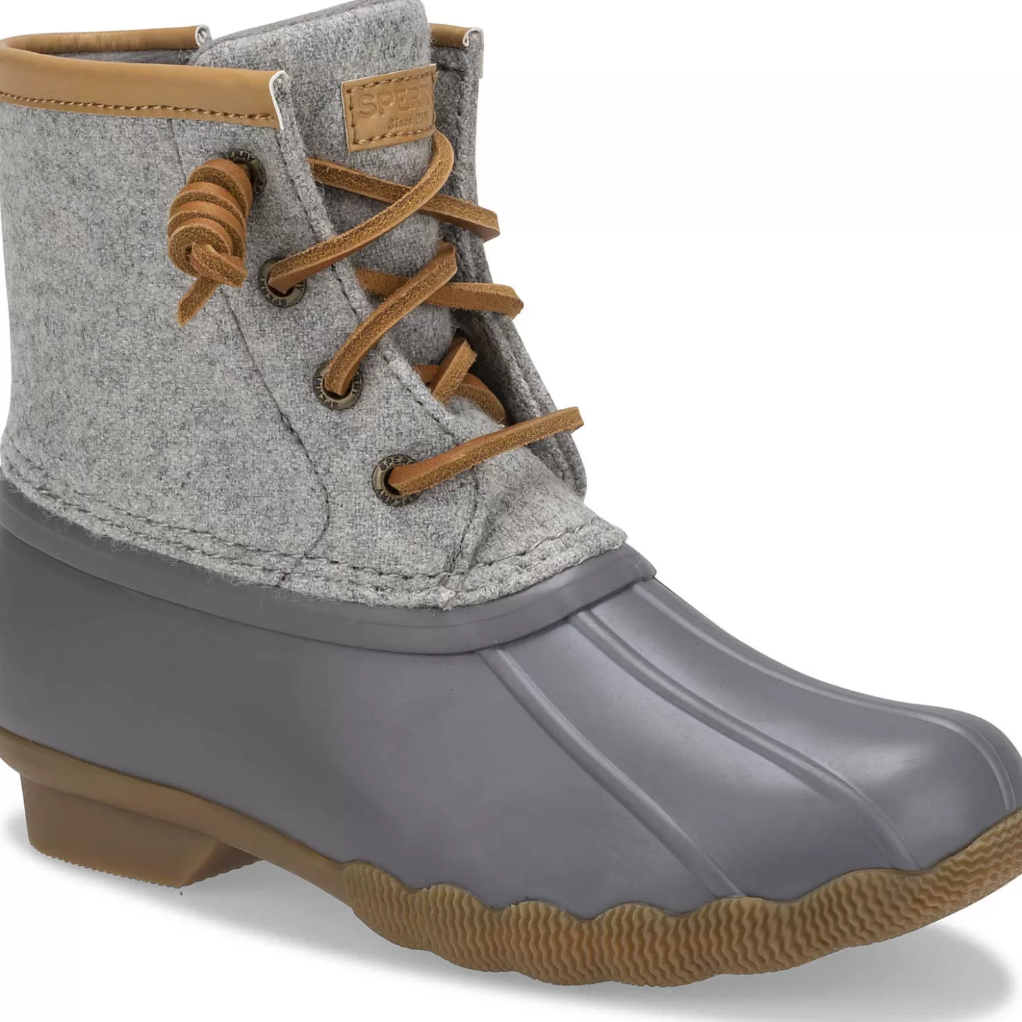 Boots | Sperry Big Kid's Saltwater Wool Duck Boot Grey