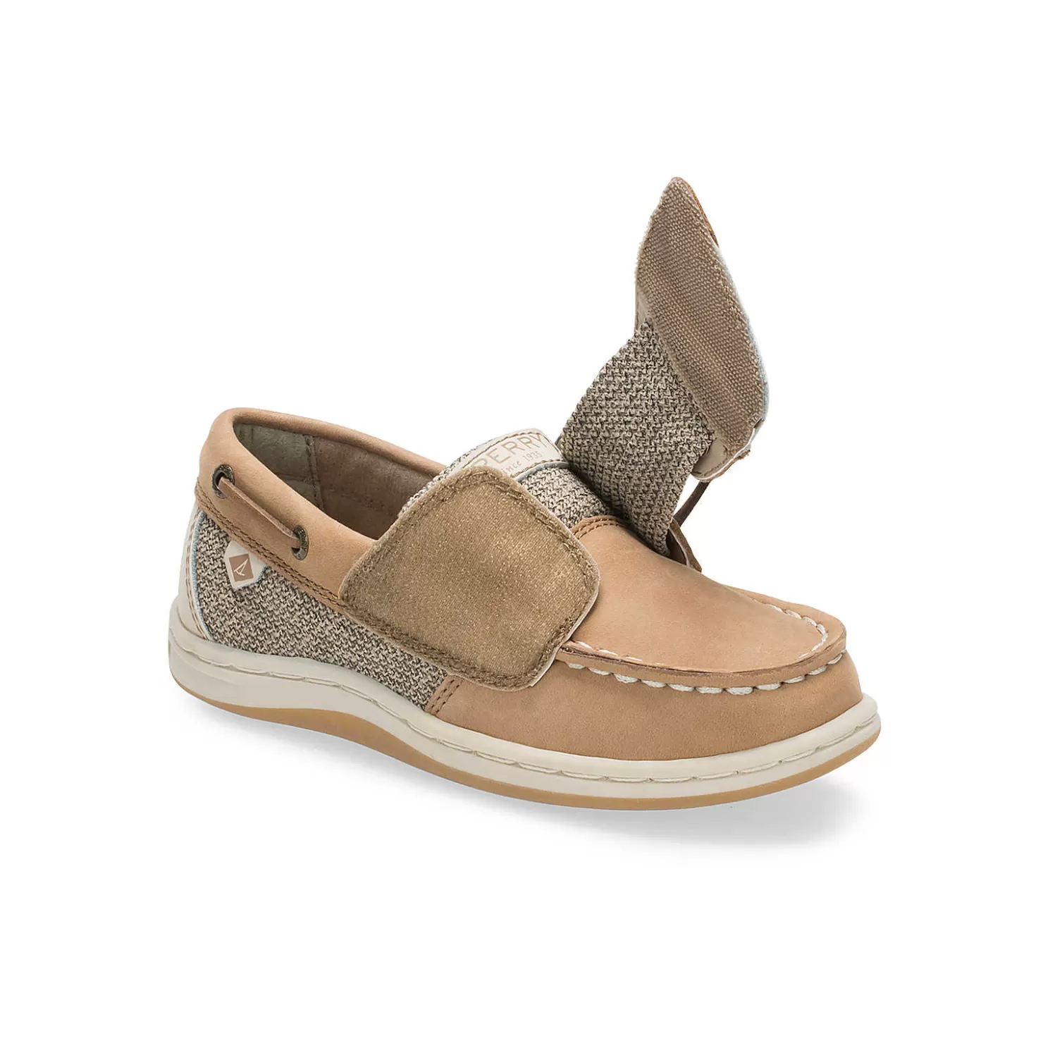 Boat Shoes | Big Kid (sizes 10.5 & up) | Sperry Big Kid's Songfish Junior Boat Shoe Linen / Oat