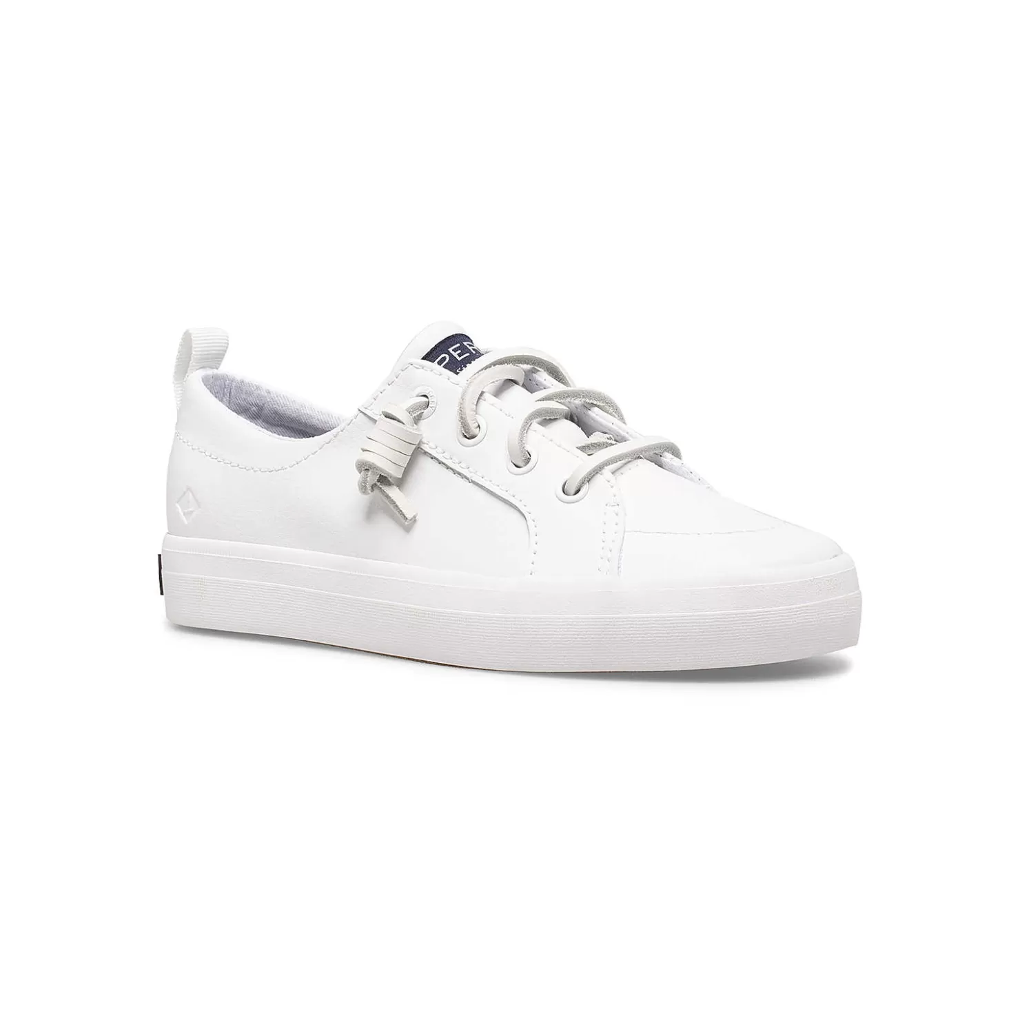 Little Kid (sizes 1-10) | Sperry Little Kid's Crest Vibe Junior Sneaker All White