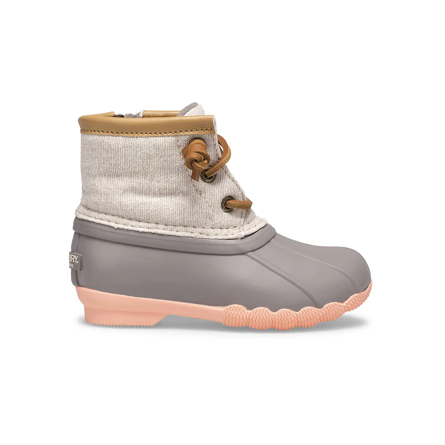 Boots | Little Kid (sizes 1-10) | Sperry Little Kid's Saltwater Duck Boot Linen Rose