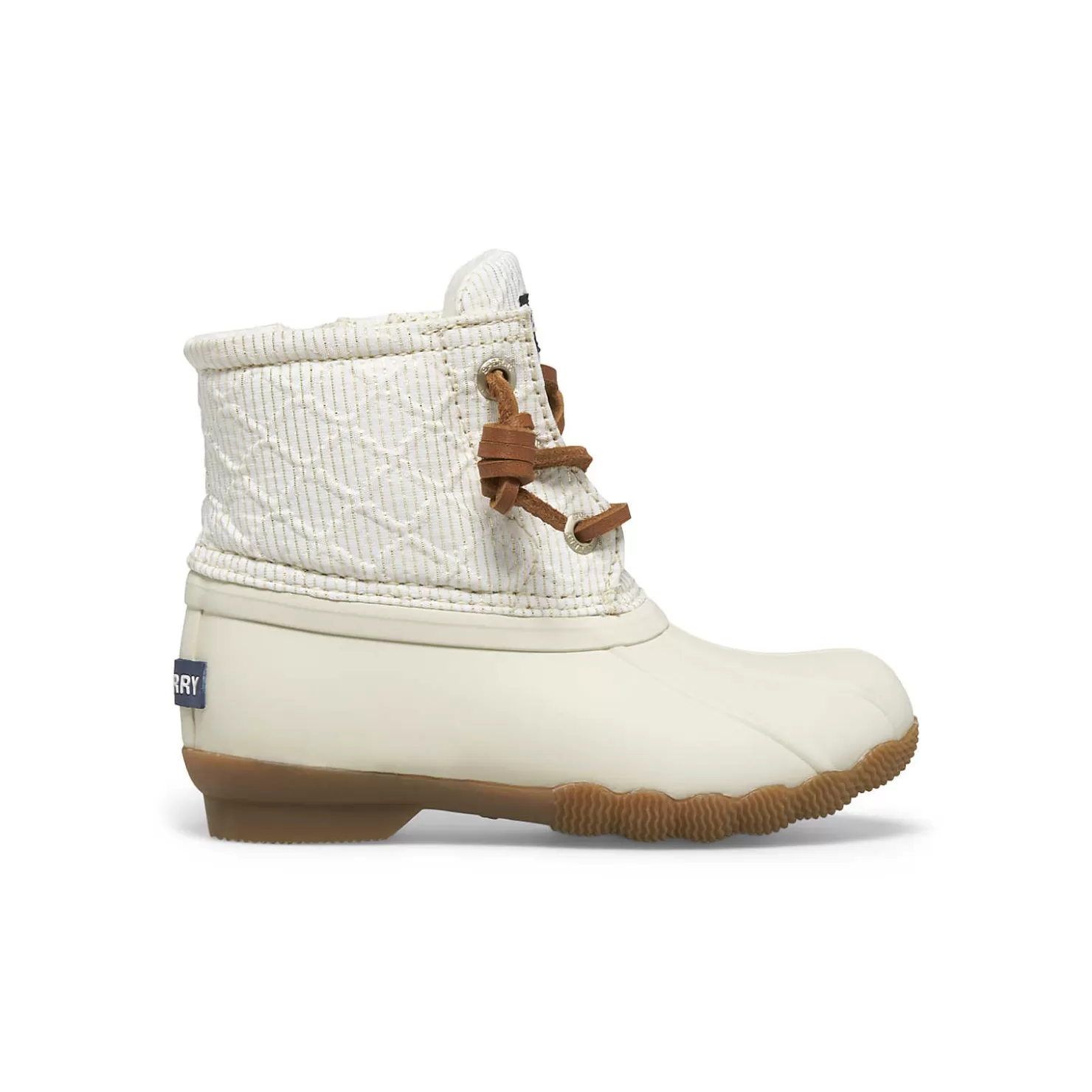 Boots | Little Kid (sizes 1-10) | Sperry Little Kid's Saltwater Junior Duck Boot Ivory/Gold