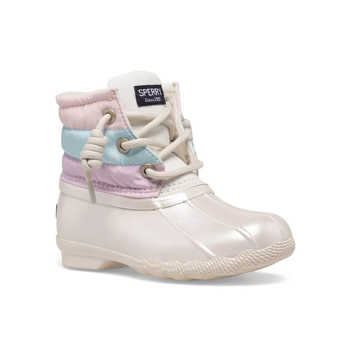 Boots | Little Kid (sizes 1-10) | Sperry Little Kid's Saltwater Junior Duck Boot Pastel Multi