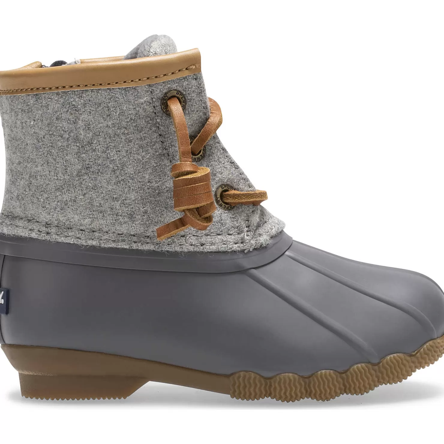 Boots | Sperry Little Kid's Saltwater Wool Duck Boot Grey