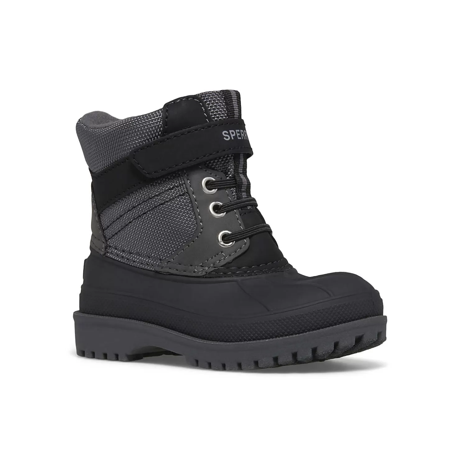 Boots | Boots | Sperry Little Kid's Storm Hopper A/C Boot Black/Grey