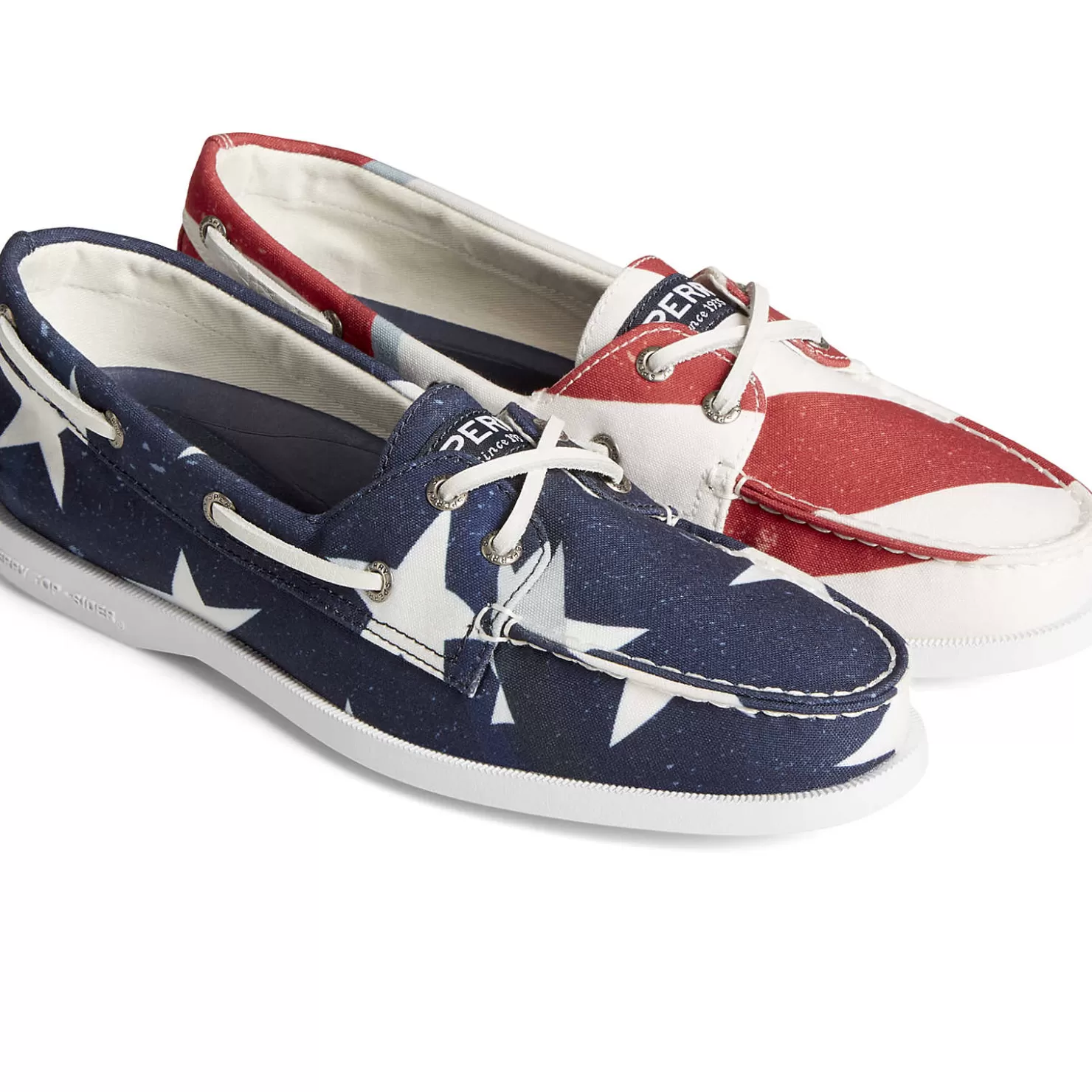 Authentic Original Boat Shoe | Sale | Sperry Men's Authentic Original™ Americana Boat Shoe Red/White/Blue