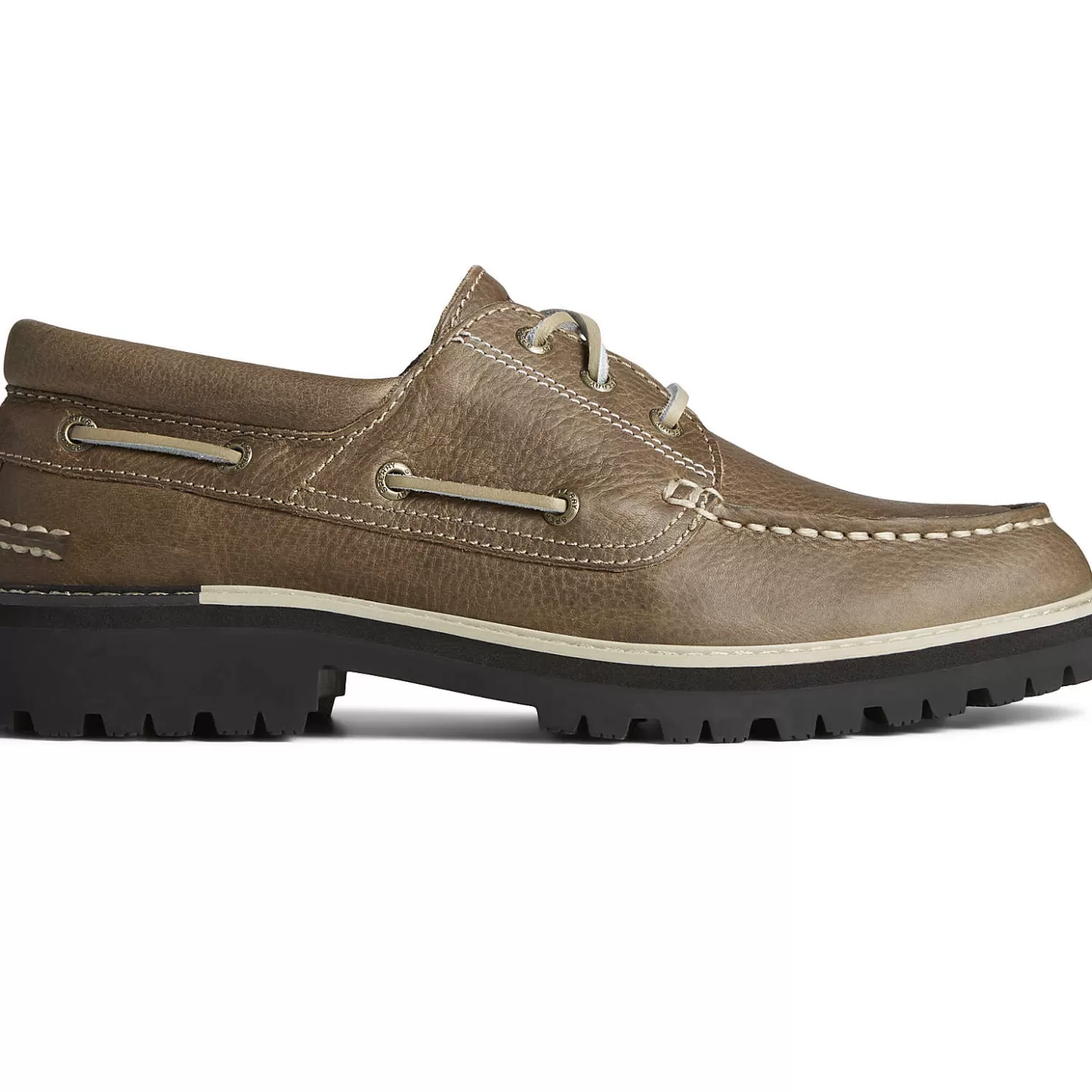 Authentic Original Boat Shoe | Sale | Sperry Men's Authentic Original™ Lug 3-Eye Boat Shoe Taupe