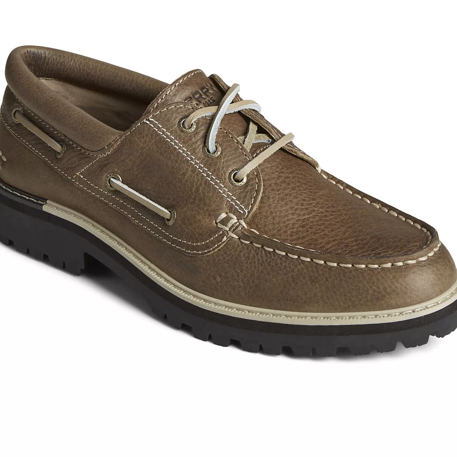 Authentic Original Boat Shoe | Sale | Sperry Men's Authentic Original™ Lug 3-Eye Boat Shoe Taupe