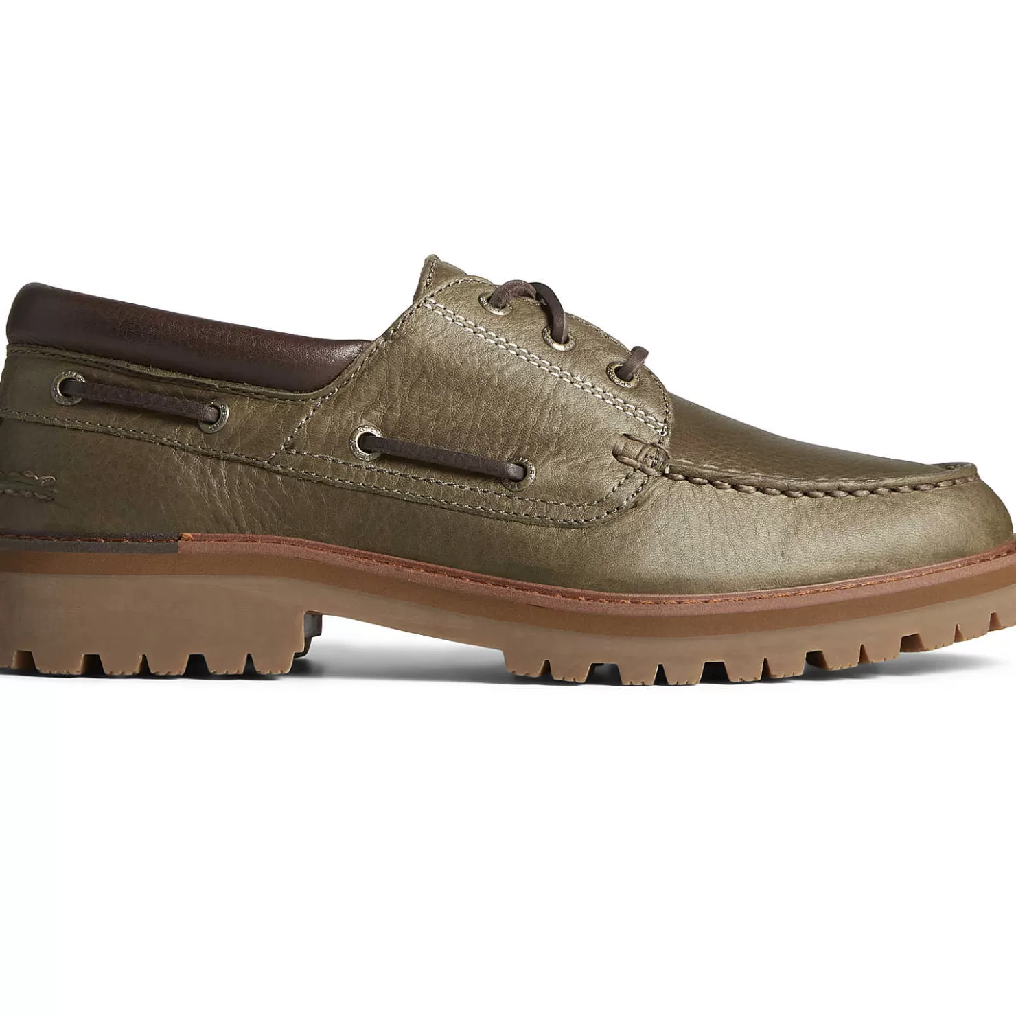 Authentic Original Boat Shoe | Sale | Sperry Men's Authentic Original™ Lug 3-Eye Boat Shoe Olive