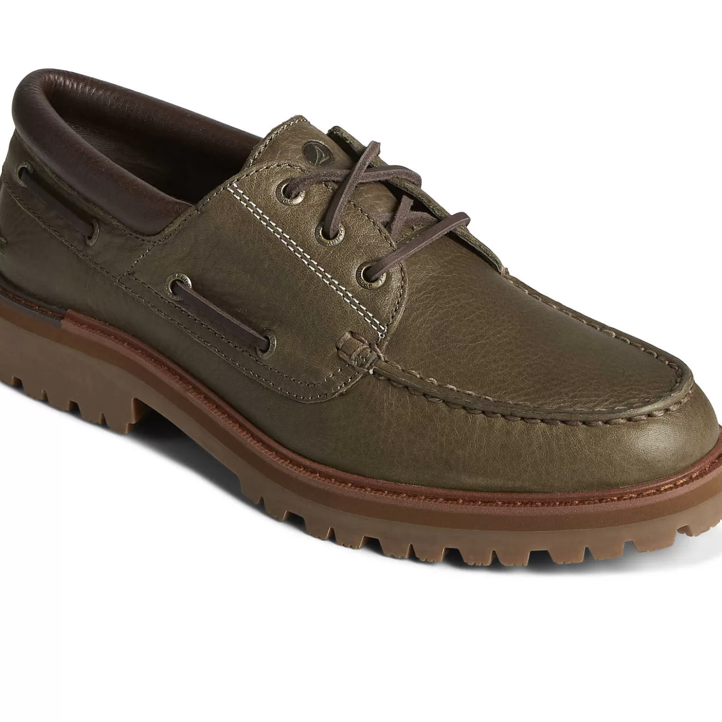 Authentic Original Boat Shoe | Sale | Sperry Men's Authentic Original™ Lug 3-Eye Boat Shoe Olive