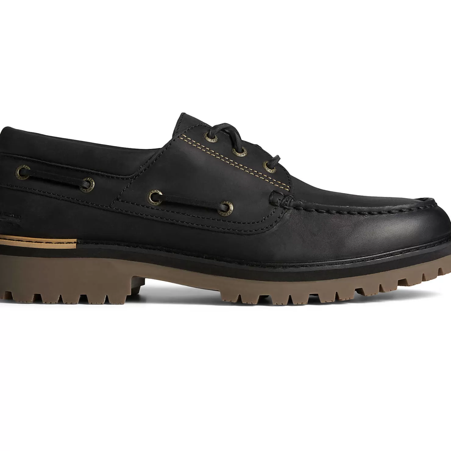 Authentic Original Boat Shoe | Sale | Sperry Men's Authentic Original™ Lug 3-Eye Boat Shoe Black