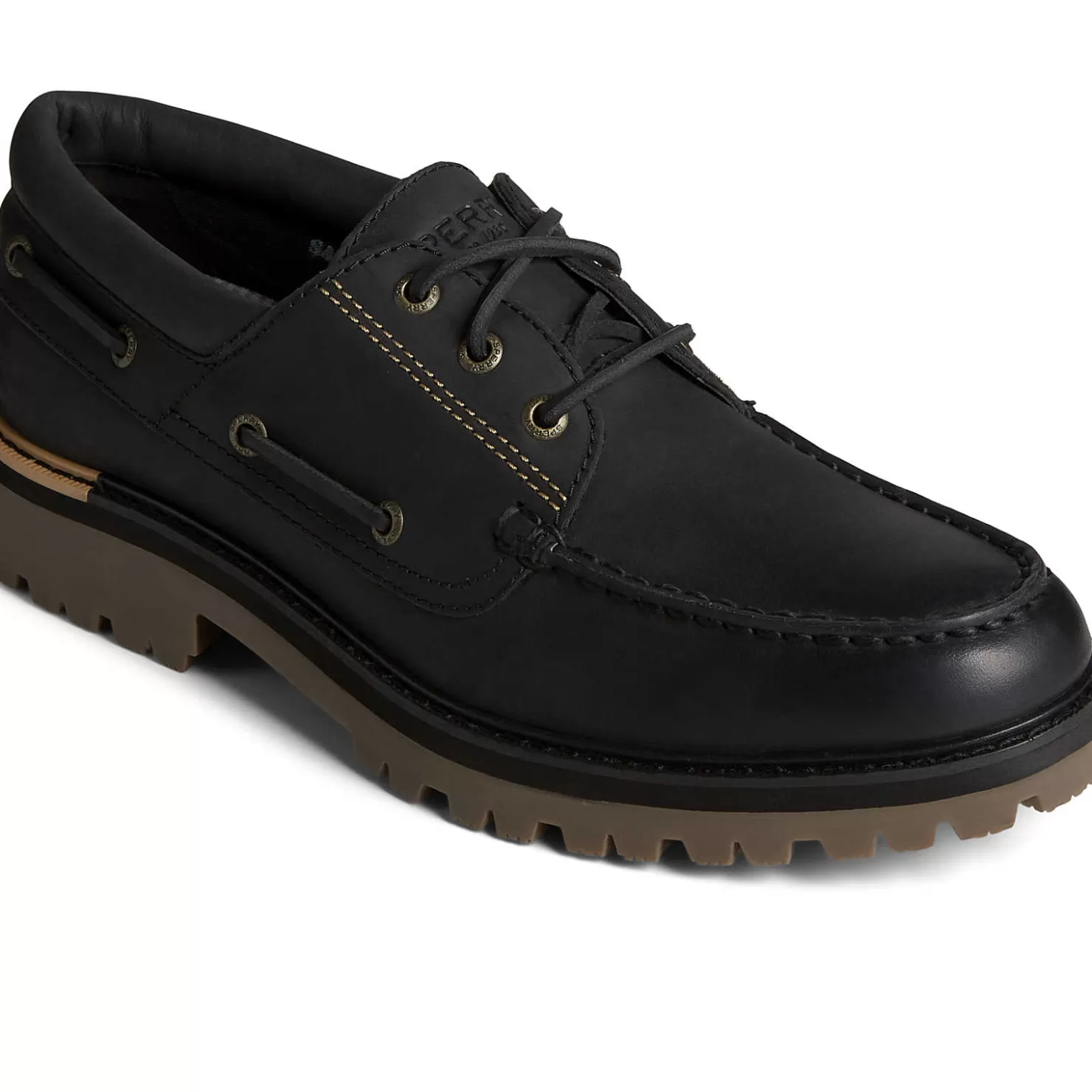 Authentic Original Boat Shoe | Sale | Sperry Men's Authentic Original™ Lug 3-Eye Boat Shoe Black