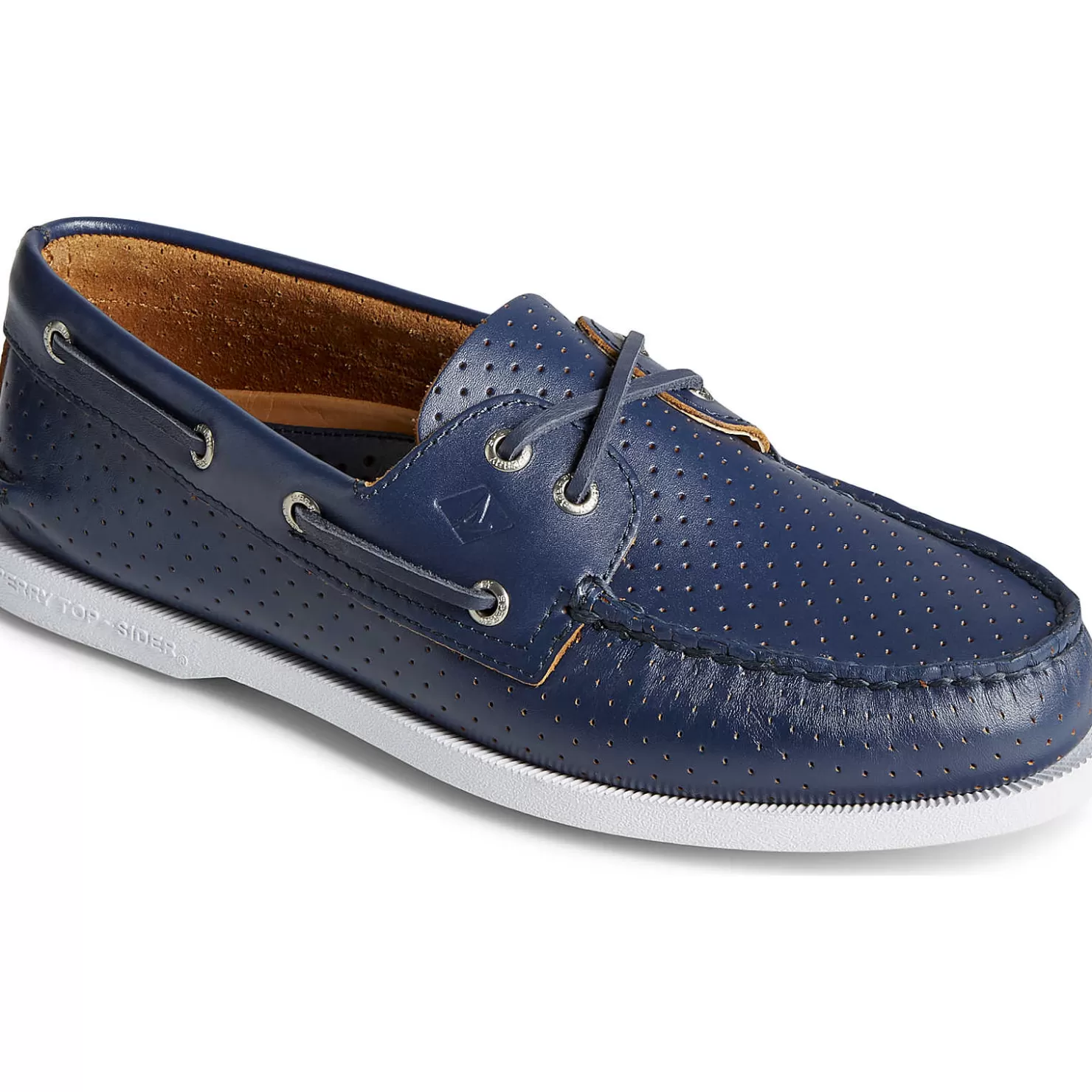 Authentic Original Boat Shoe | Sale | Sperry Men's Authentic Original™ Perforated Boat Shoe Navy