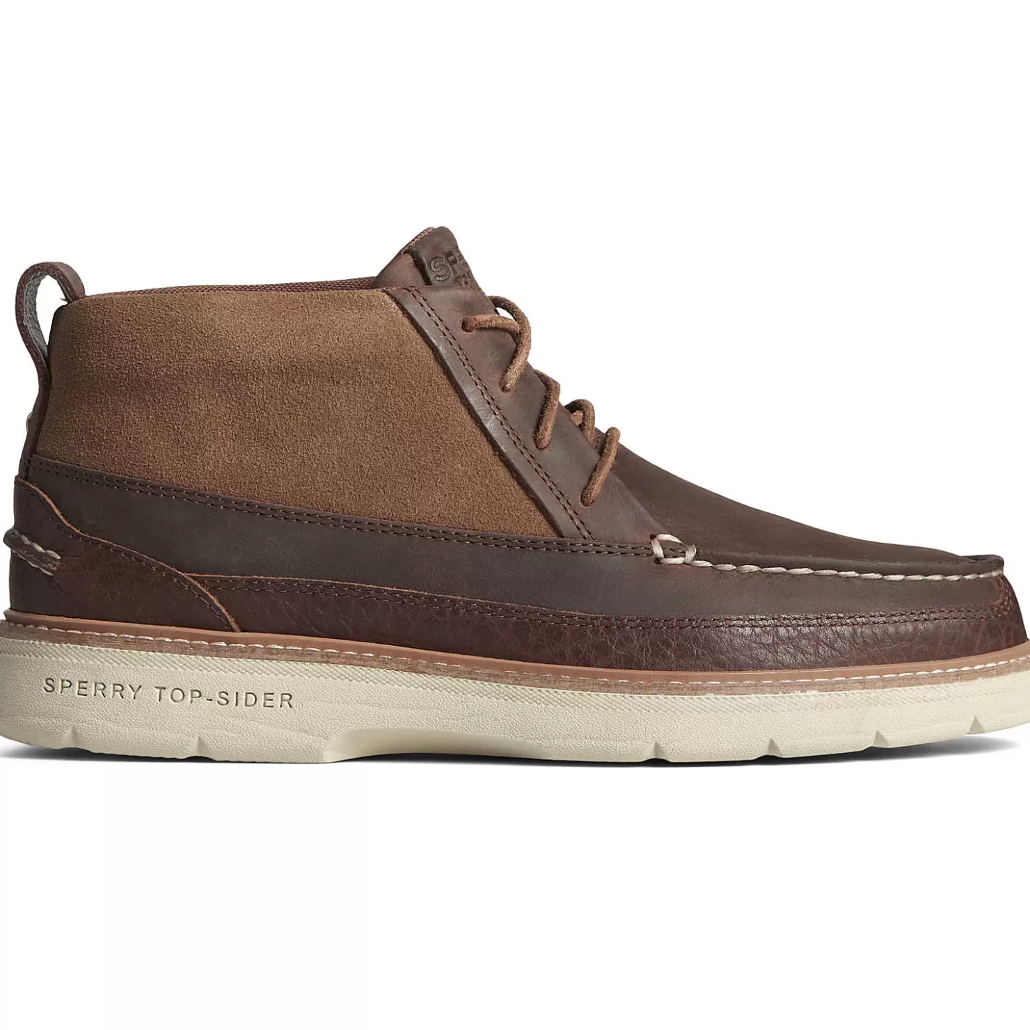 Authentic Original Boat Shoe | Sale | Sperry Men's Authentic Original™ PLUSHWAVE™ Lug Chukka Boot Dark Tan