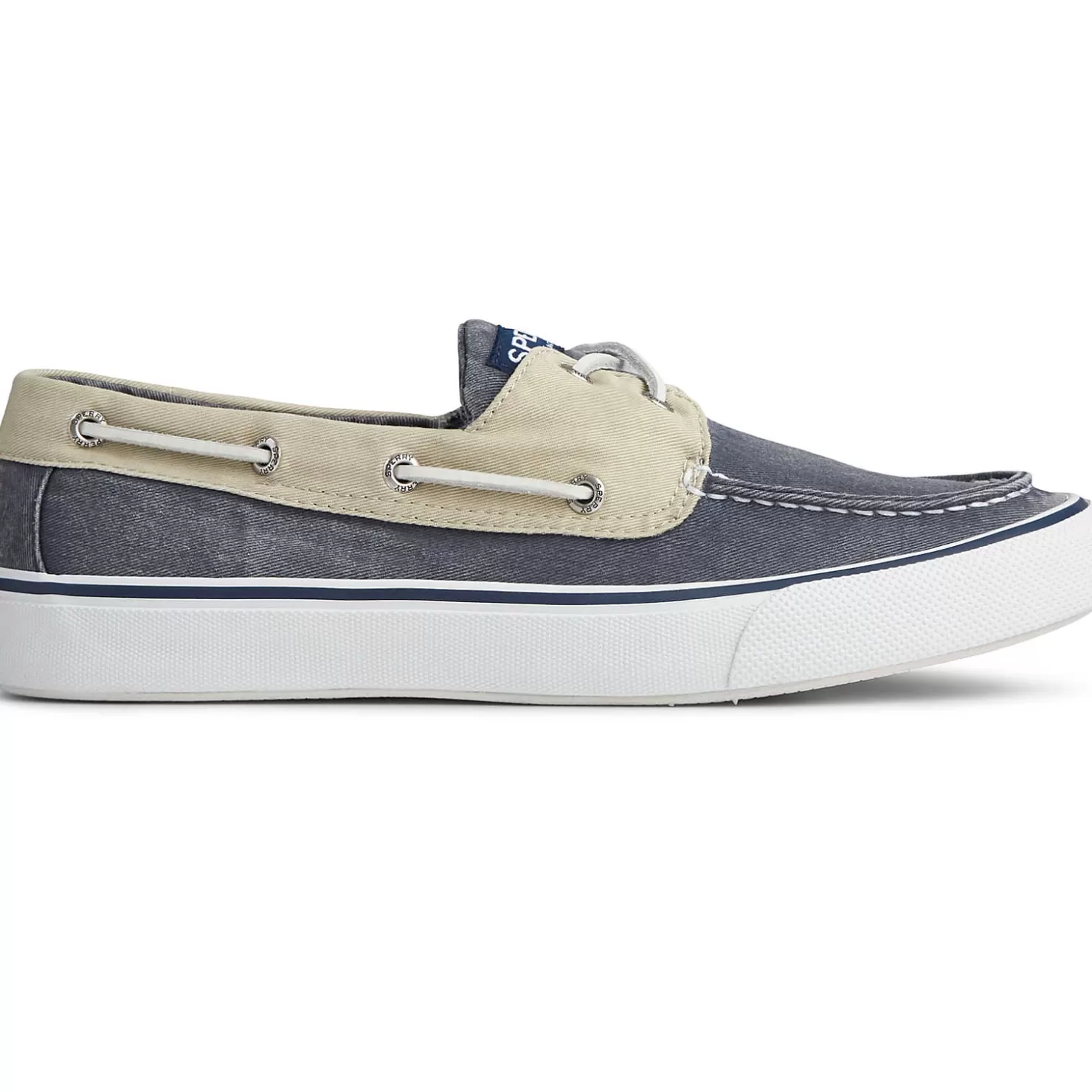 Sneakers | Shoes | Sperry Men's Bahama II Sneaker Salt Washed Navy/Khaki