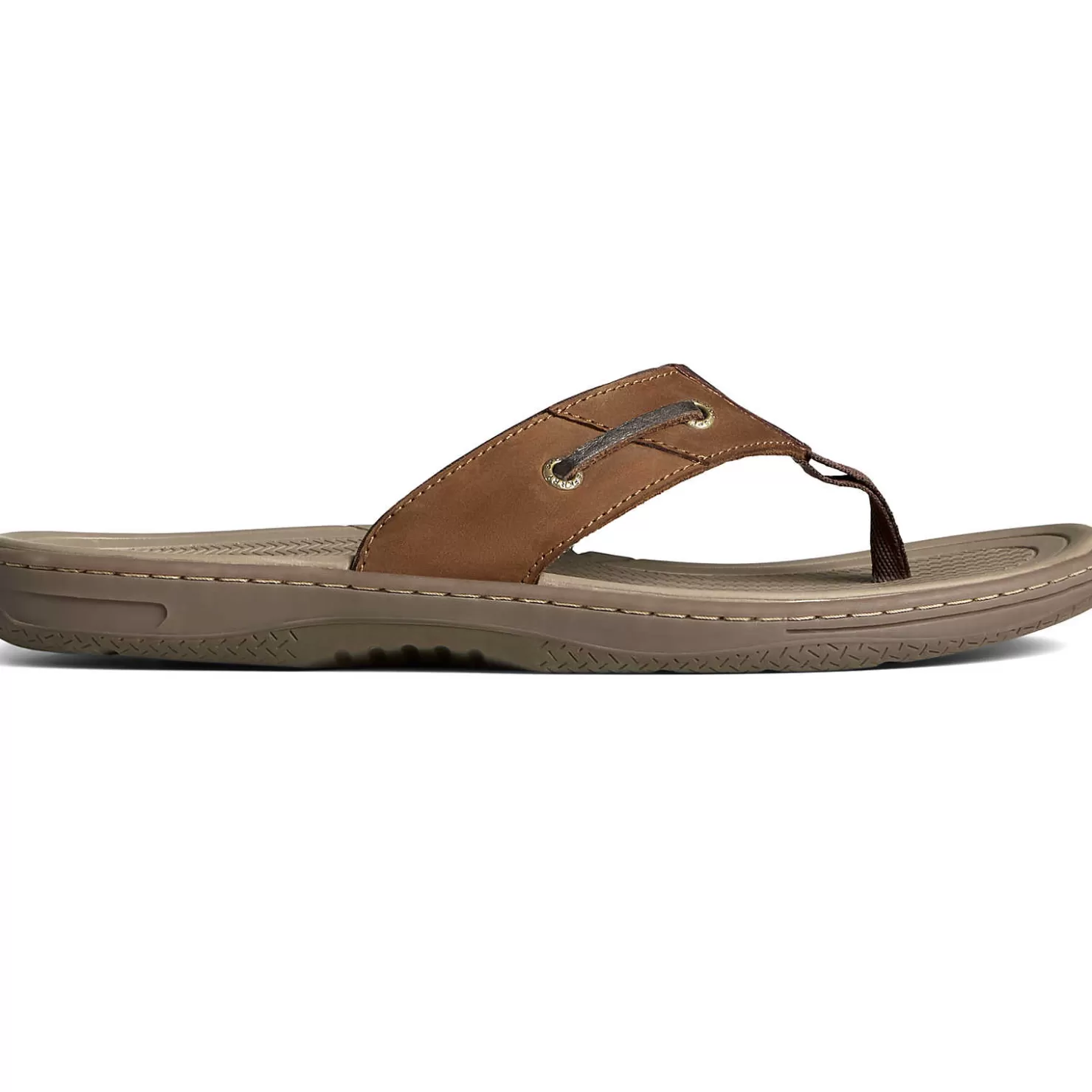 Sandals | Shoes | Sperry Men's Baitfish Leather Flip Flop Brown / Buc / Brown