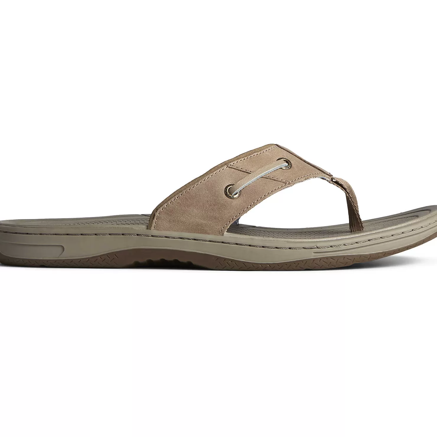 Sandals | Shoes | Sperry Men's Baitfish Leather Flip Flop Taupe