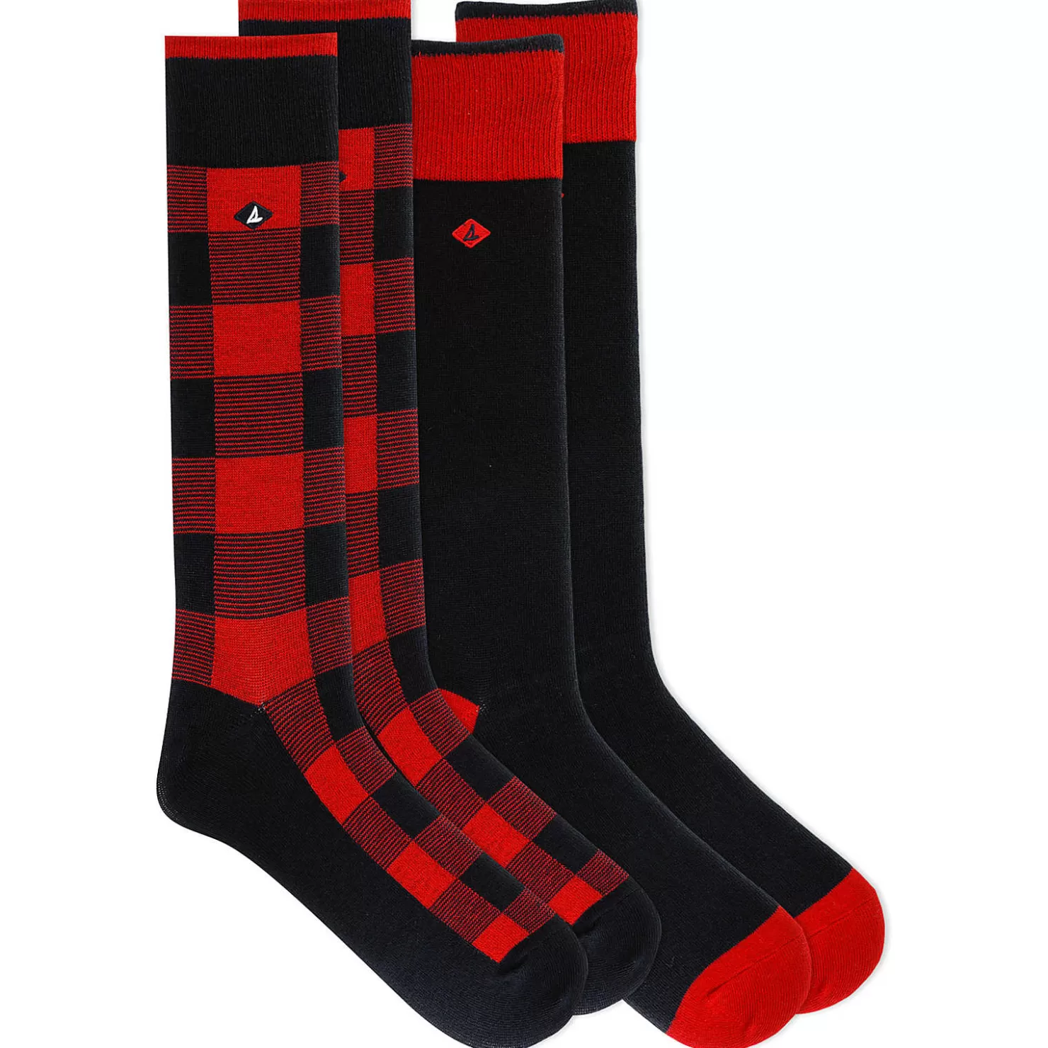 Socks & Liners | Sale | Sperry Men's Buffalo Crew 2-Pack Sock Red