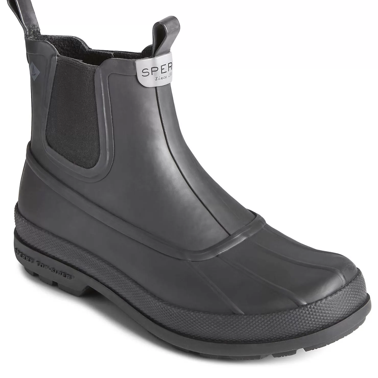 Cold Bay Boot | Sale | Sperry Men's Cold Bay Rubber Chelsea Boot Black