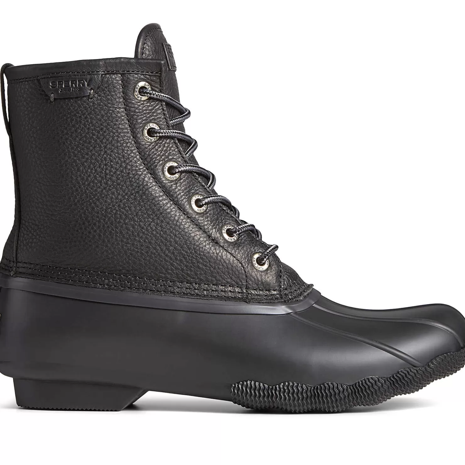 Sale | Rain & Duck Boots | Sperry Men's Saltwater Duck Boot Black/Black