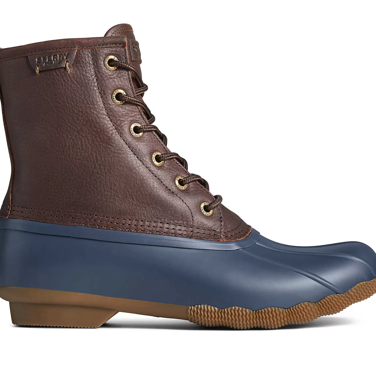 Sale | Rain & Duck Boots | Sperry Men's Saltwater Duck Boot Brown/Navy