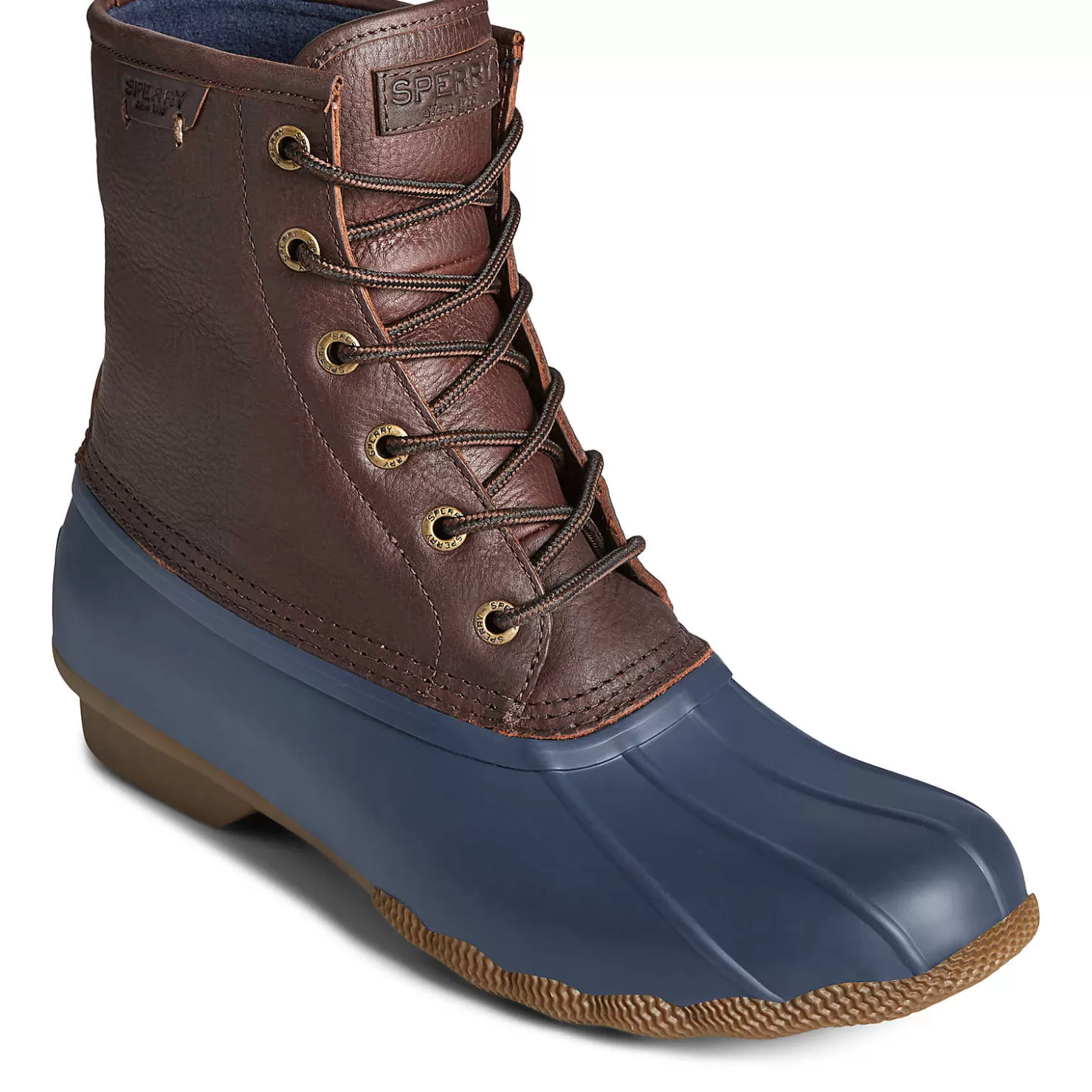 Sale | Rain & Duck Boots | Sperry Men's Saltwater Duck Boot Brown/Navy