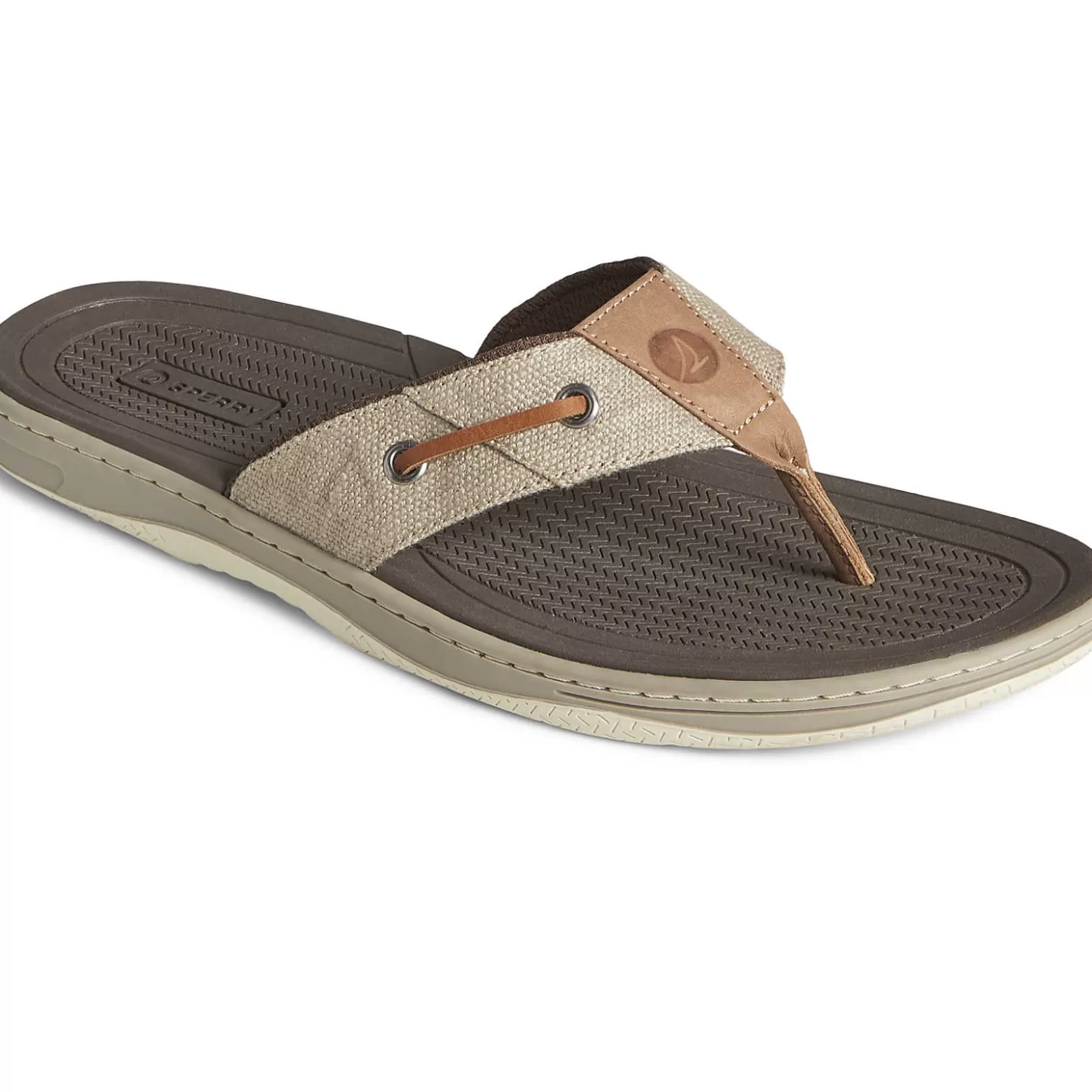 SeaCycled | Sandals | Sperry Men's SeaCycled™ Baitfish Baja Flip Flop Taupe