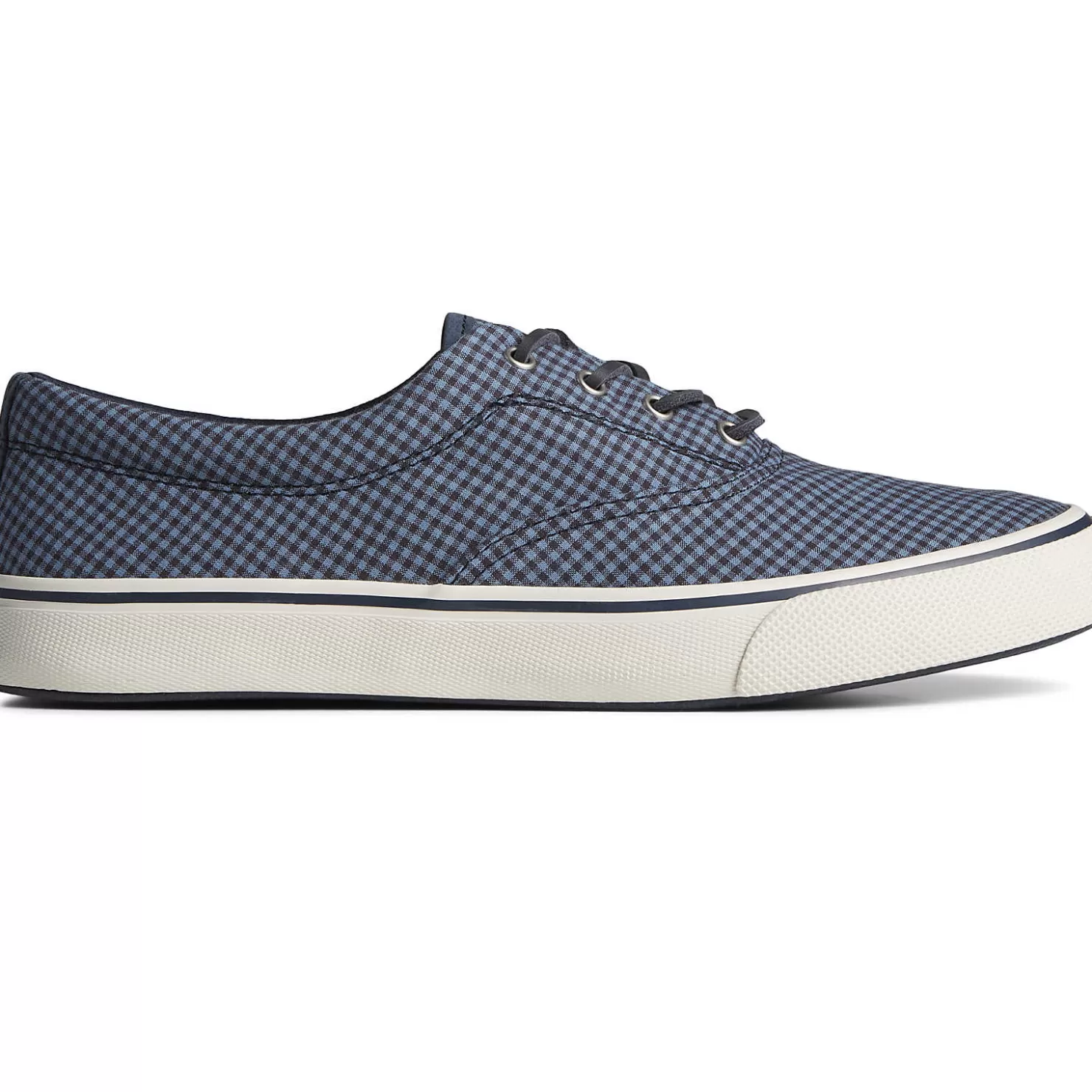 Striper II Sneakers | SeaCycled | Sperry Men's SeaCycled™ Striper II CVO Gingham Sneaker Blue