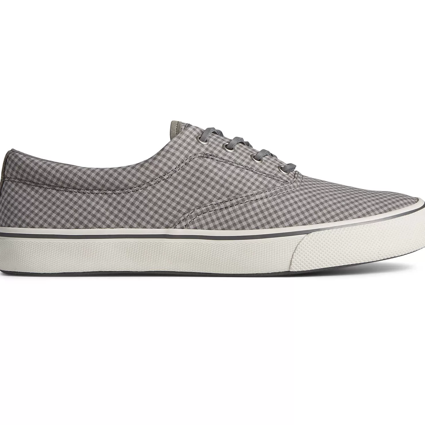 Striper II Sneakers | SeaCycled | Sperry Men's SeaCycled™ Striper II CVO Gingham Sneaker Grey