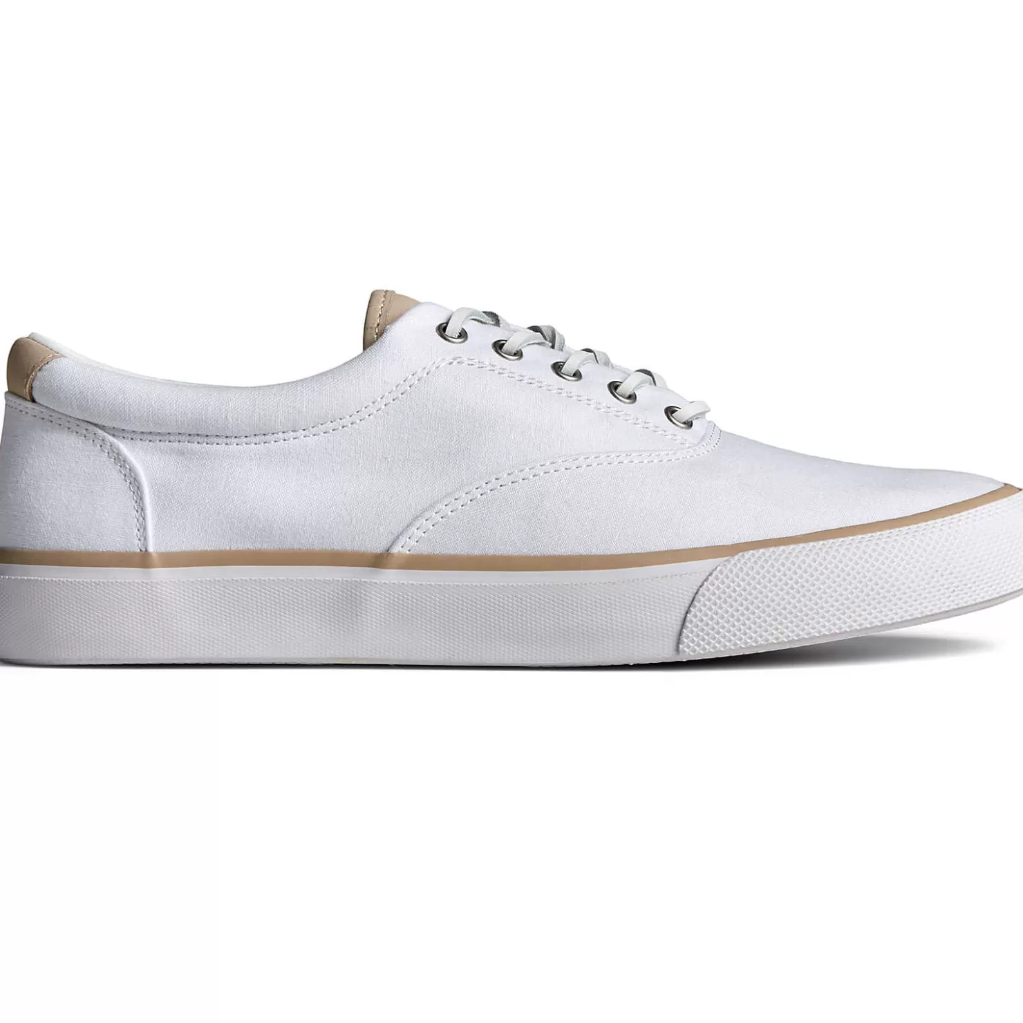 Striper II Sneakers | SeaCycled | Sperry Men's SeaCycled™ Striper II CVO Twill Sneaker White