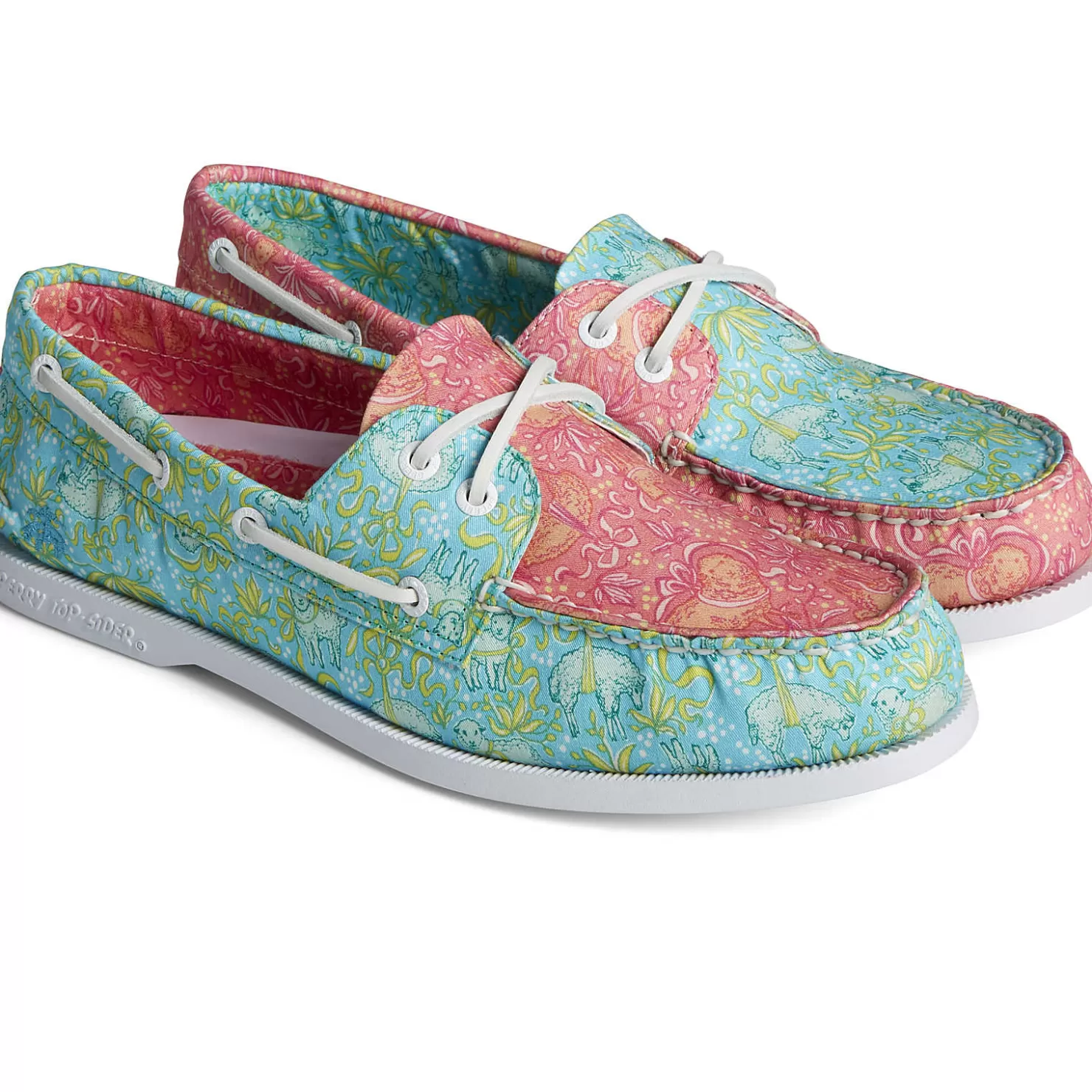 Authentic Original Boat Shoe | Sale | Sperry Men's x Brooks Brothers Authentic Original™ Boat Shoe Pink Multi