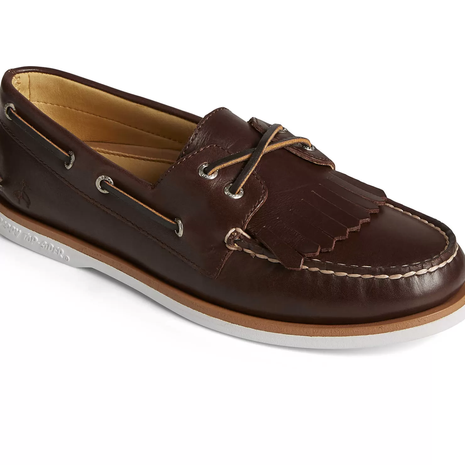 Authentic Original Boat Shoe | Sale | Sperry Men's x Brooks Brothers Authentic Original™ Kiltie Boat Shoe Classic Brown