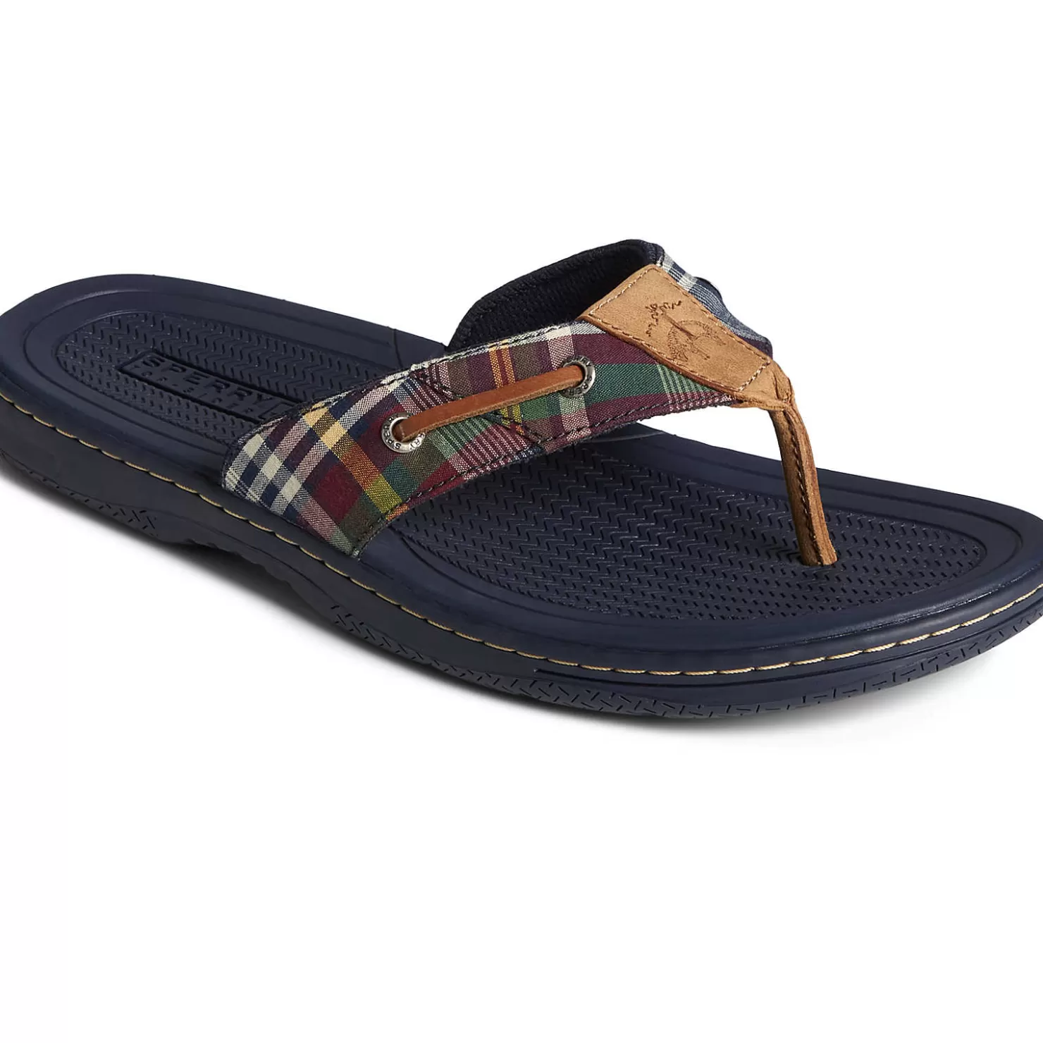 Sale | Shoes | Sperry Men's x Brooks Brothers Baitfish Flip Flop Plaid