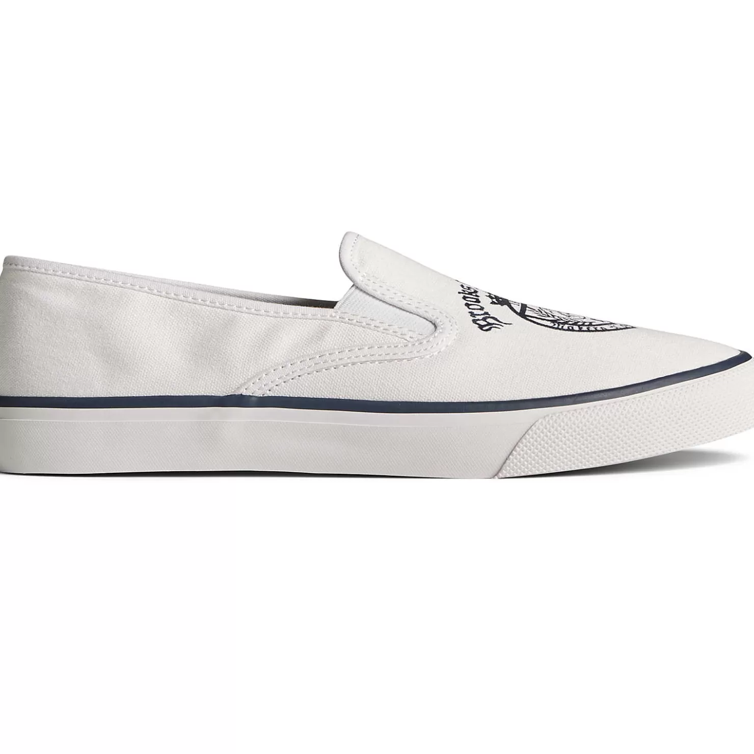 Sale | Sneakers | Sperry Men's x Brooks Brothers Slip On Sneaker White