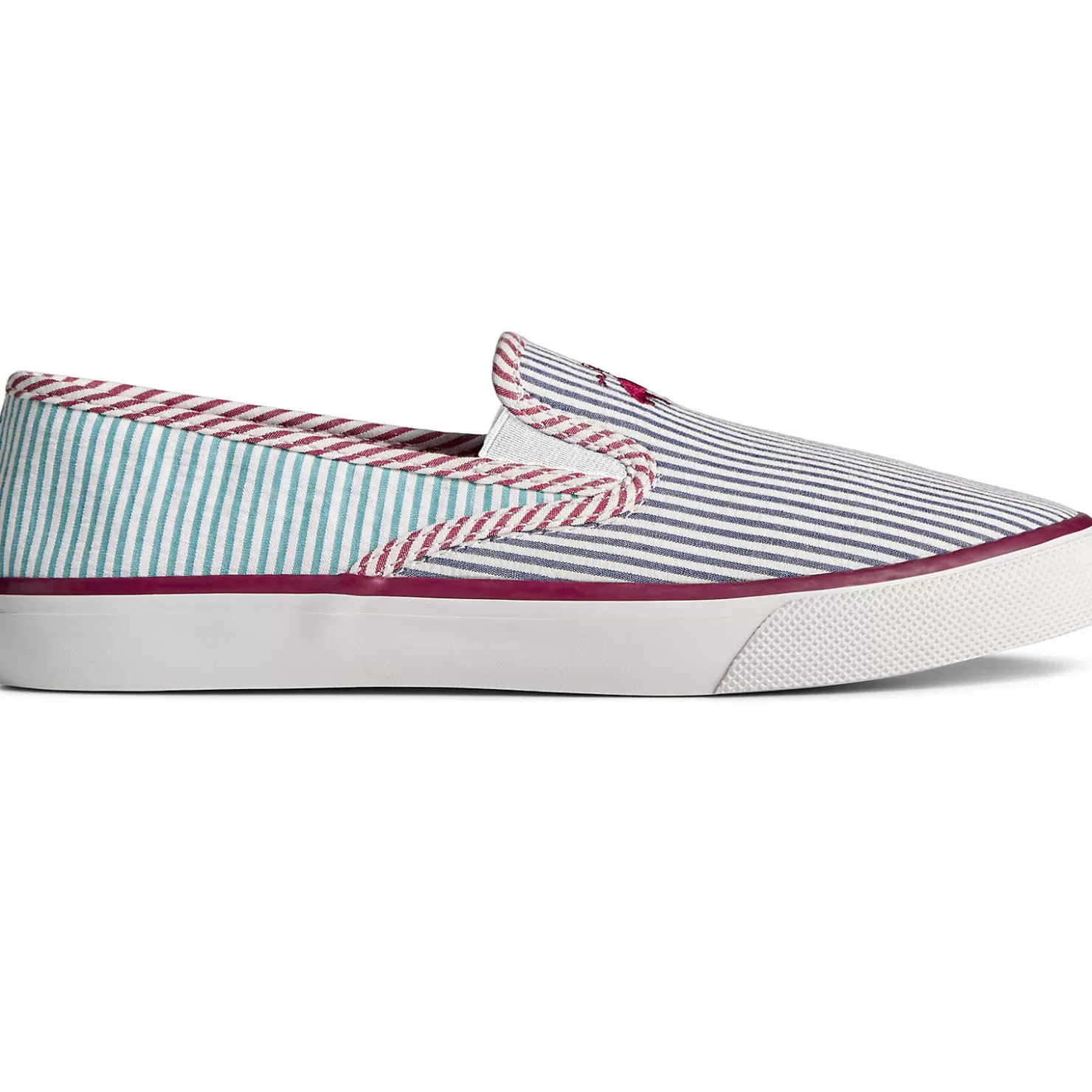 Sale | Sneakers | Sperry Men's x Brooks Brothers Slip On Sneaker Blue Multi