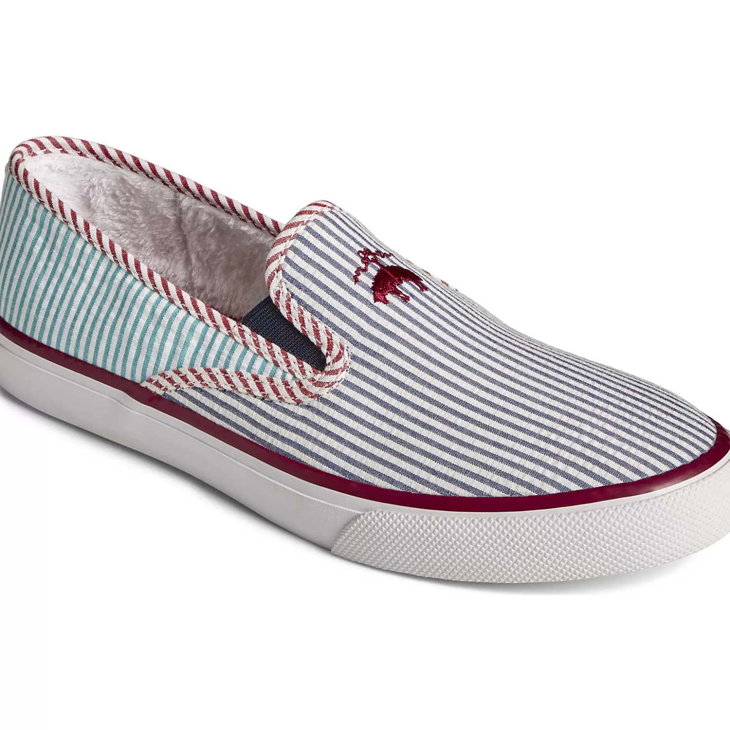 Sale | Sneakers | Sperry Men's x Brooks Brothers Slip On Sneaker Blue Multi