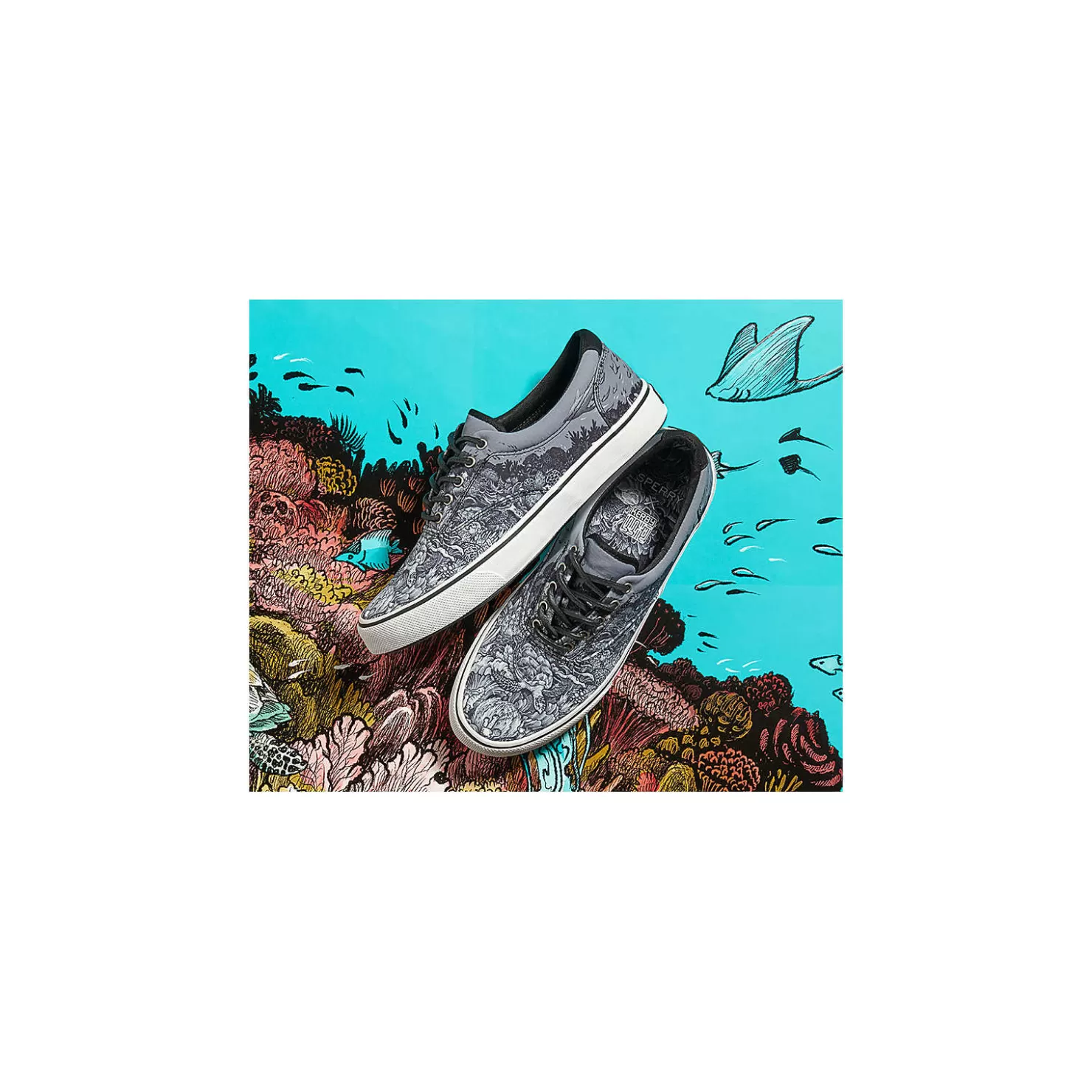 Striper II Sneakers | Sneakers | Sperry Men's x Kerby Striper II CVO Distopia Sneaker Black Multi