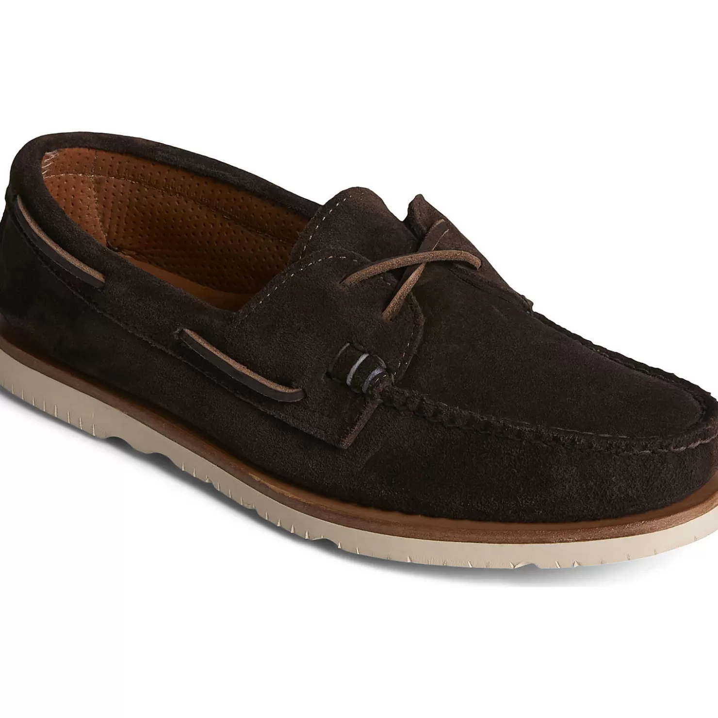 Handcrafted in Maine | Authentic Original Boat Shoe | Sperry Men's x Sunspel Authentic Original™ Suede Boat Shoe Ameretto