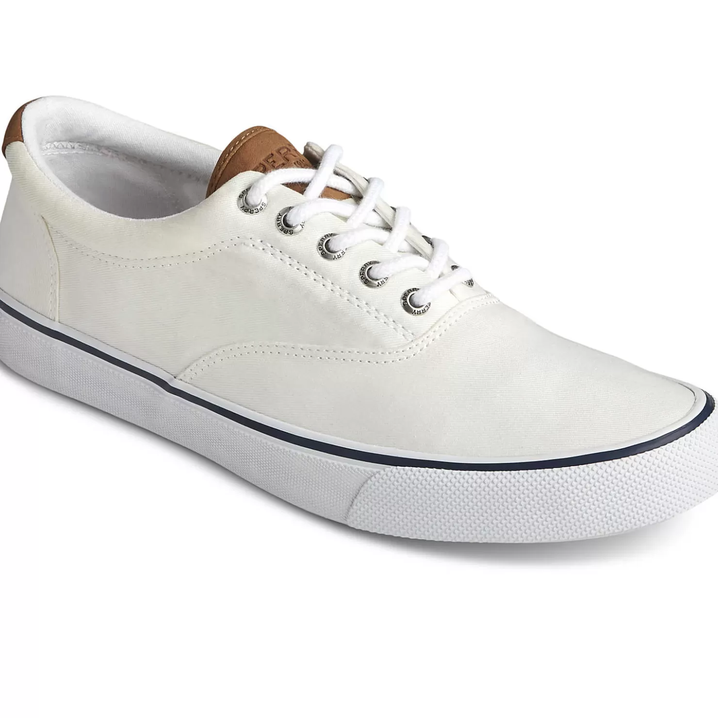 Striper II Sneakers | Sneakers | Sperry Men's Striper II CVO Sneaker Salt Washed White