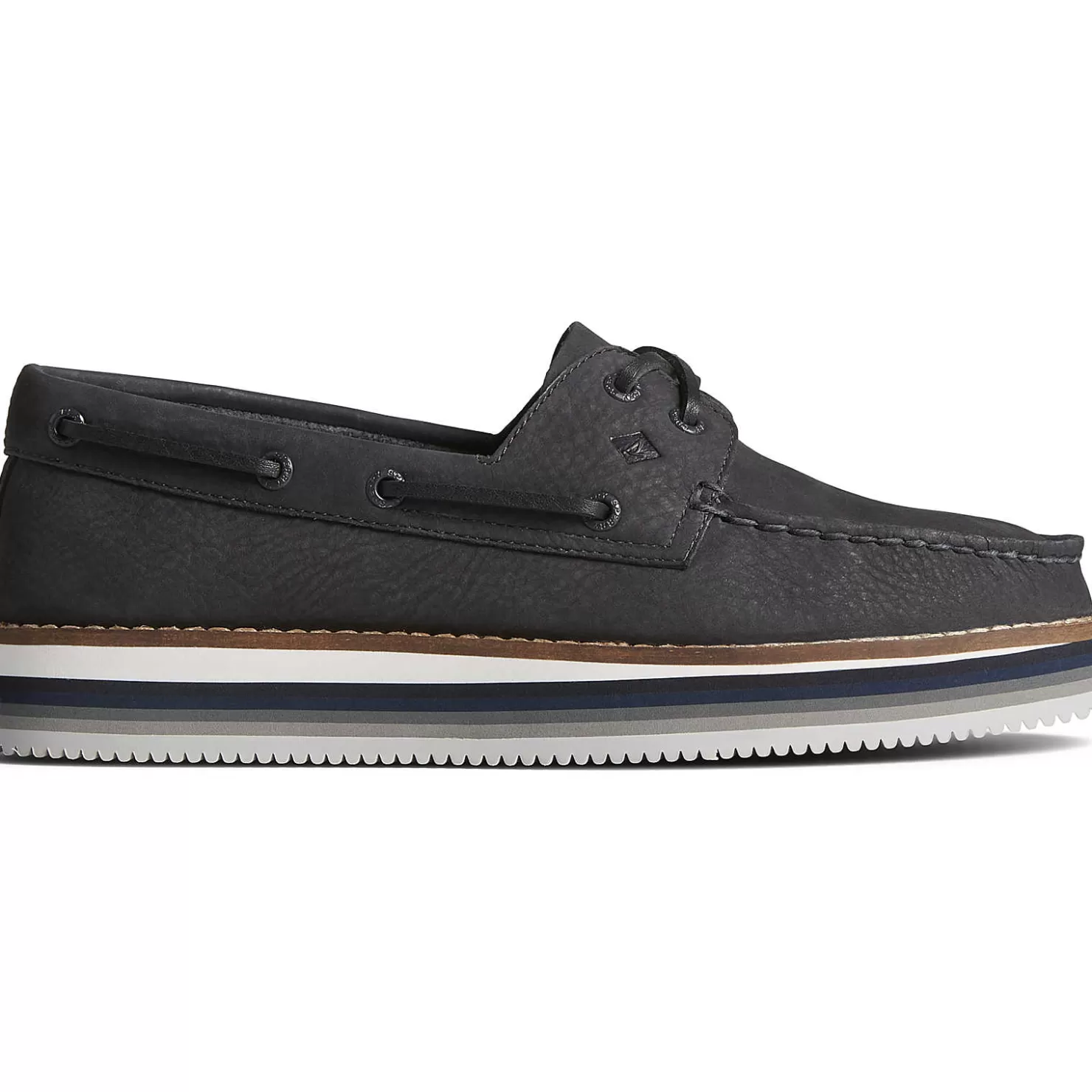 Sale | Boat Shoes | Sperry Women's Authentic Original™ Stacked Boat Shoe Black