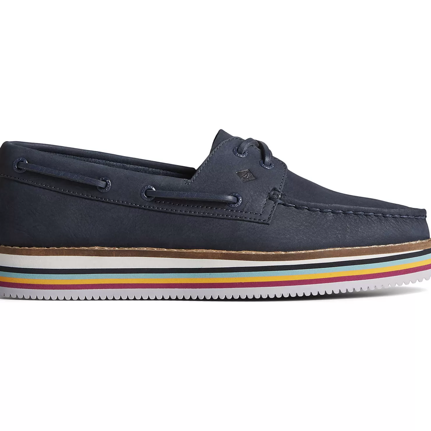 Sale | Boat Shoes | Sperry Women's Authentic Original™ Stacked Boat Shoe Navy